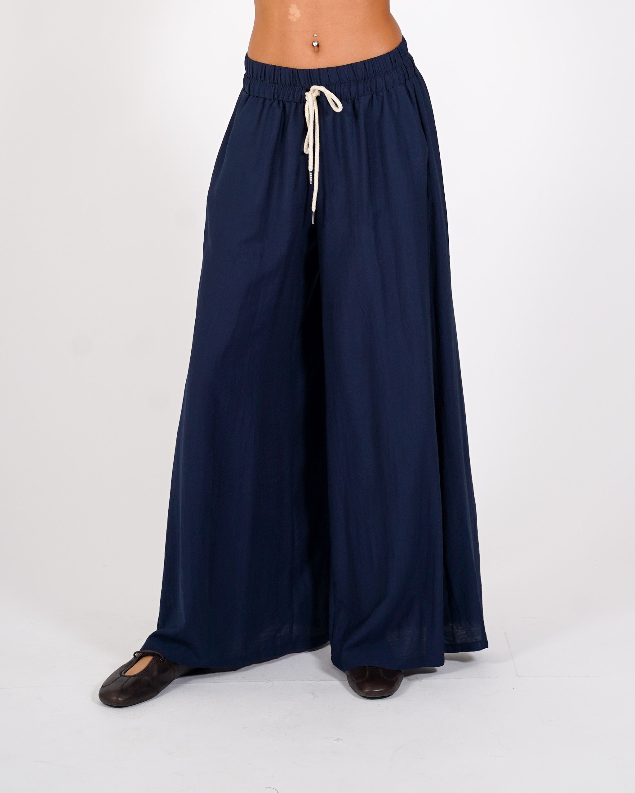 Pantaloni con coulisse e tasche - Kisha