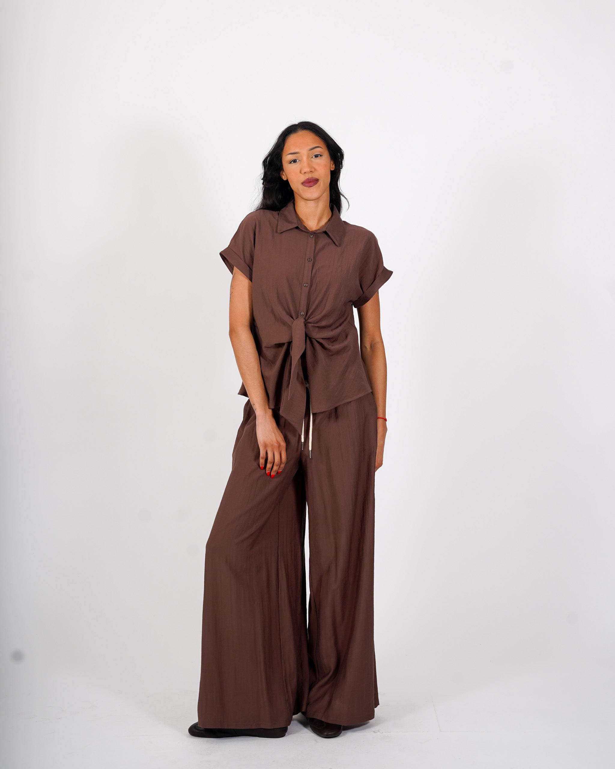 Pantaloni con coulisse e tasche - Kisha
