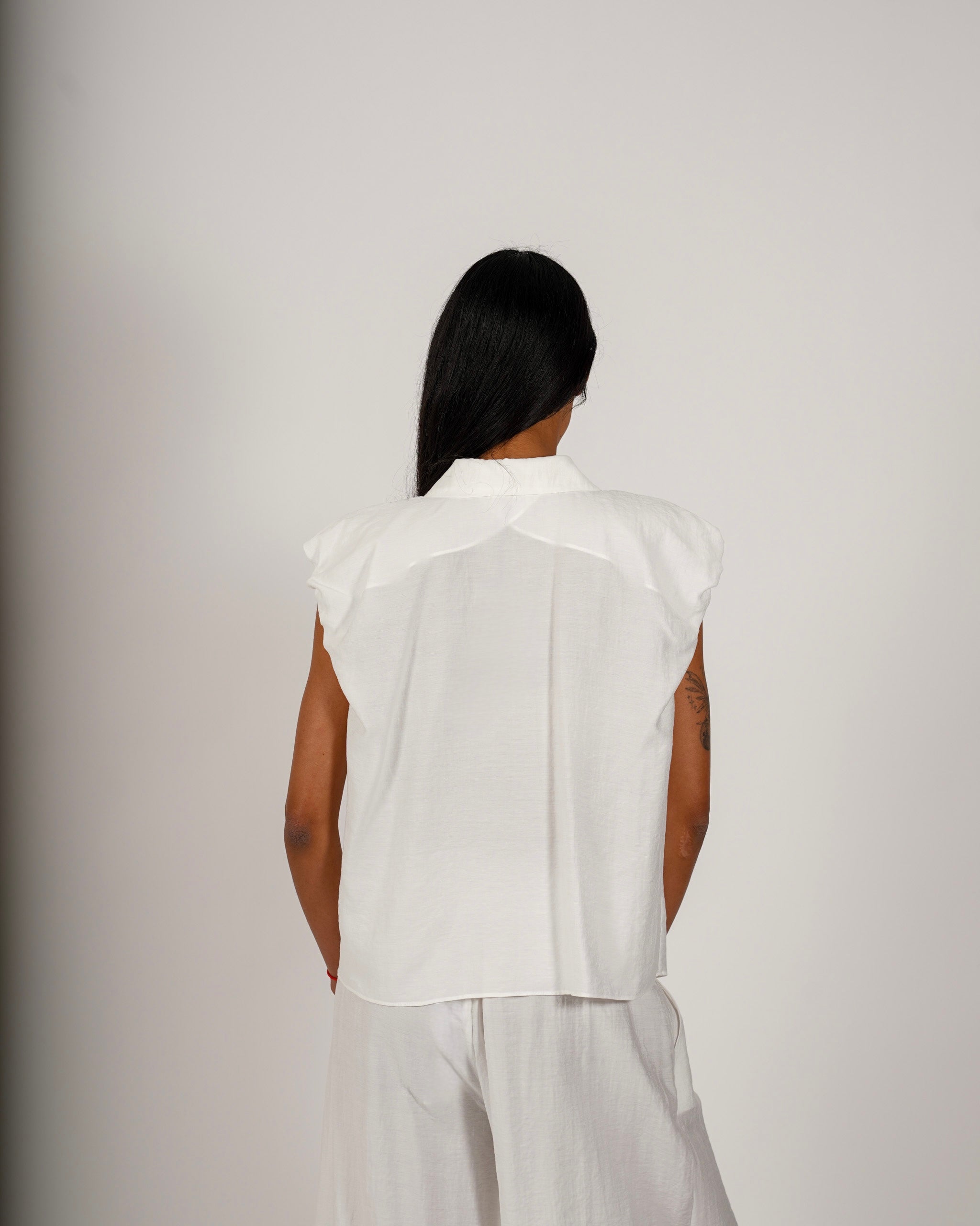Camicia mezza manica in viscosa - Centrata
