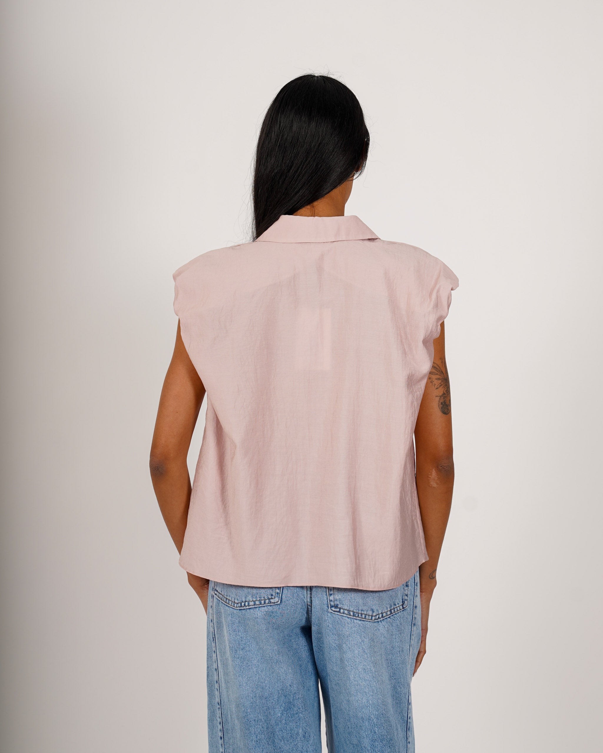 Camicia mezza manica in viscosa - Centrata