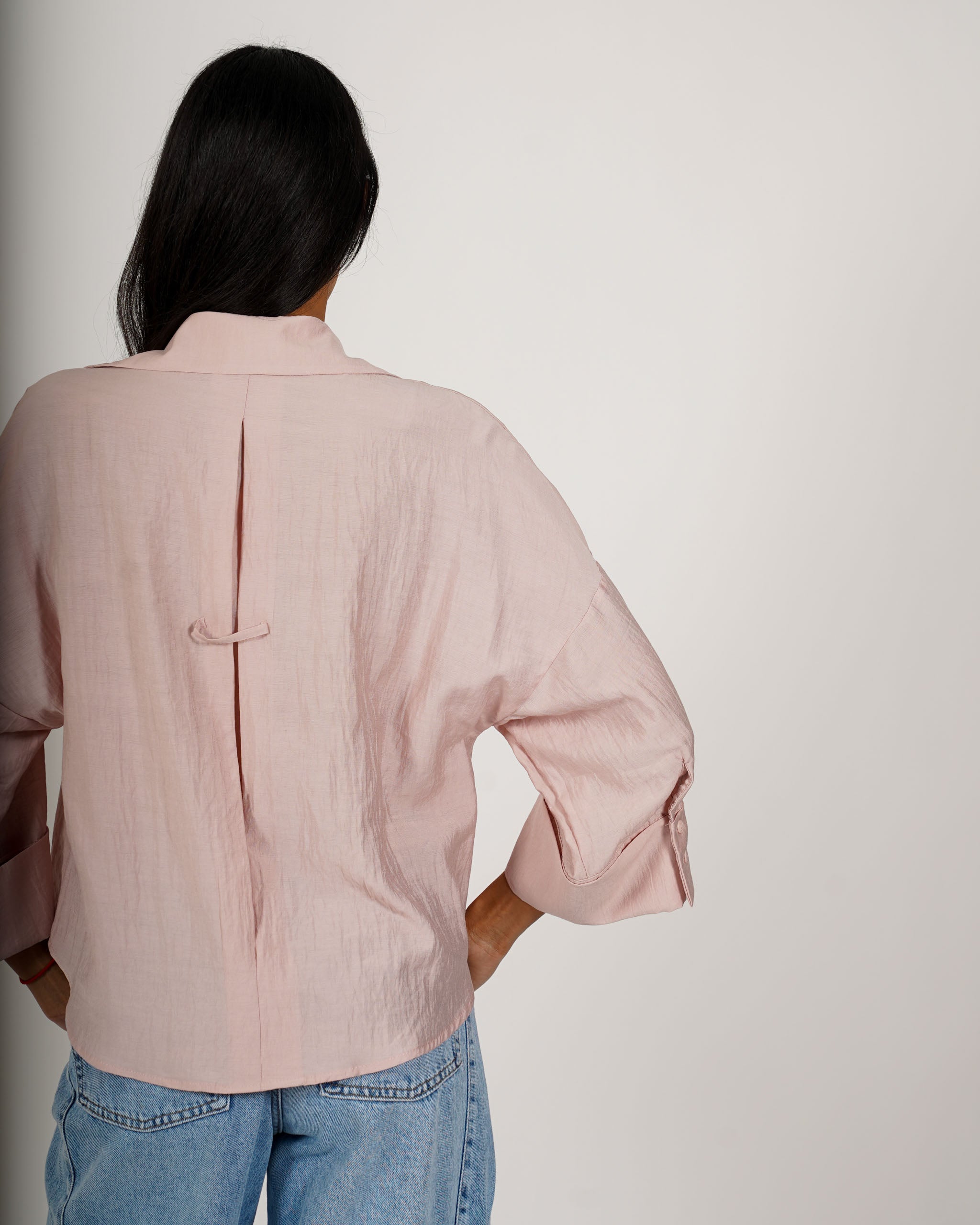 Camicia manica 3/4 in ecofibra - Heather