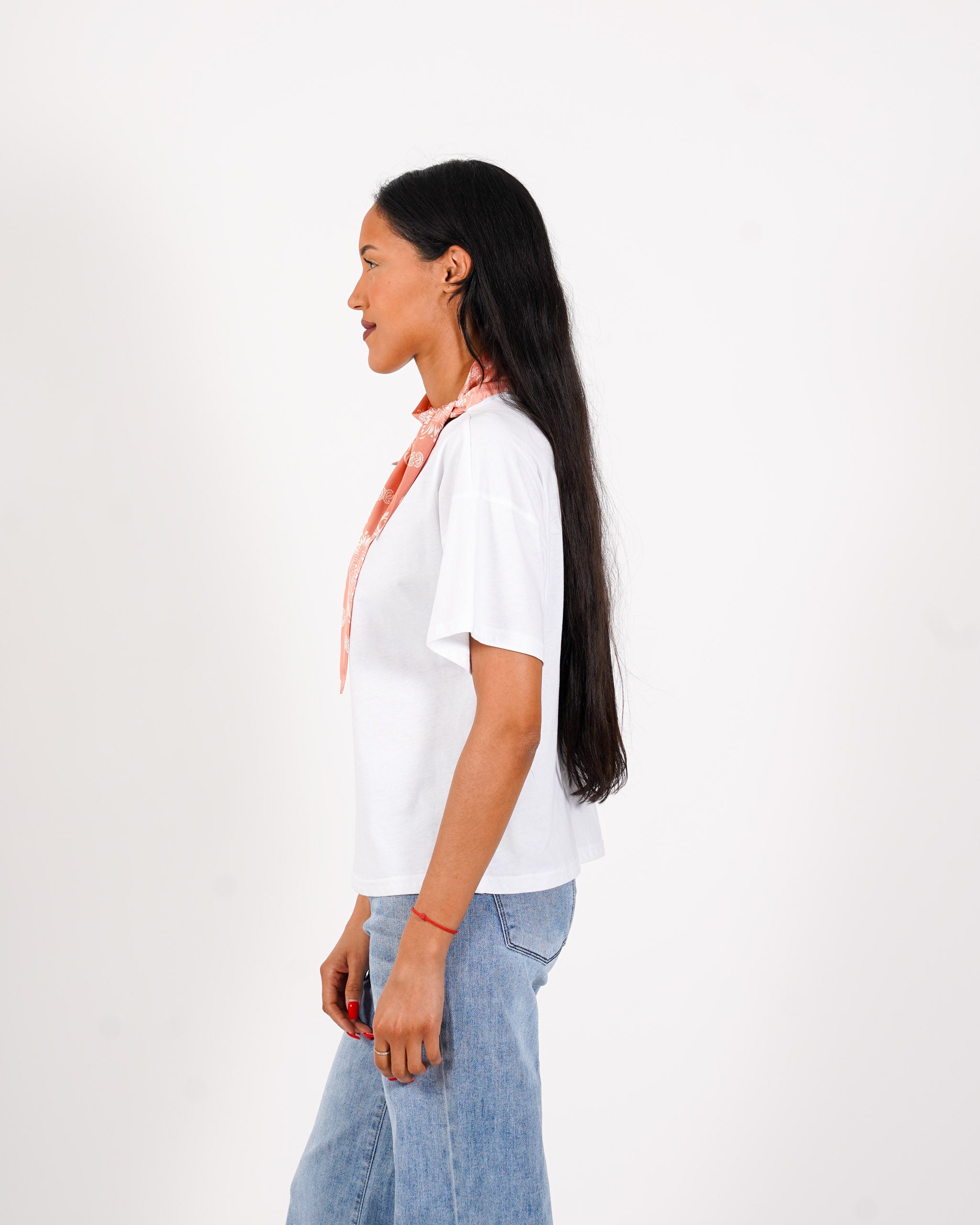 Shirt girocollo con foulard - Vibressa