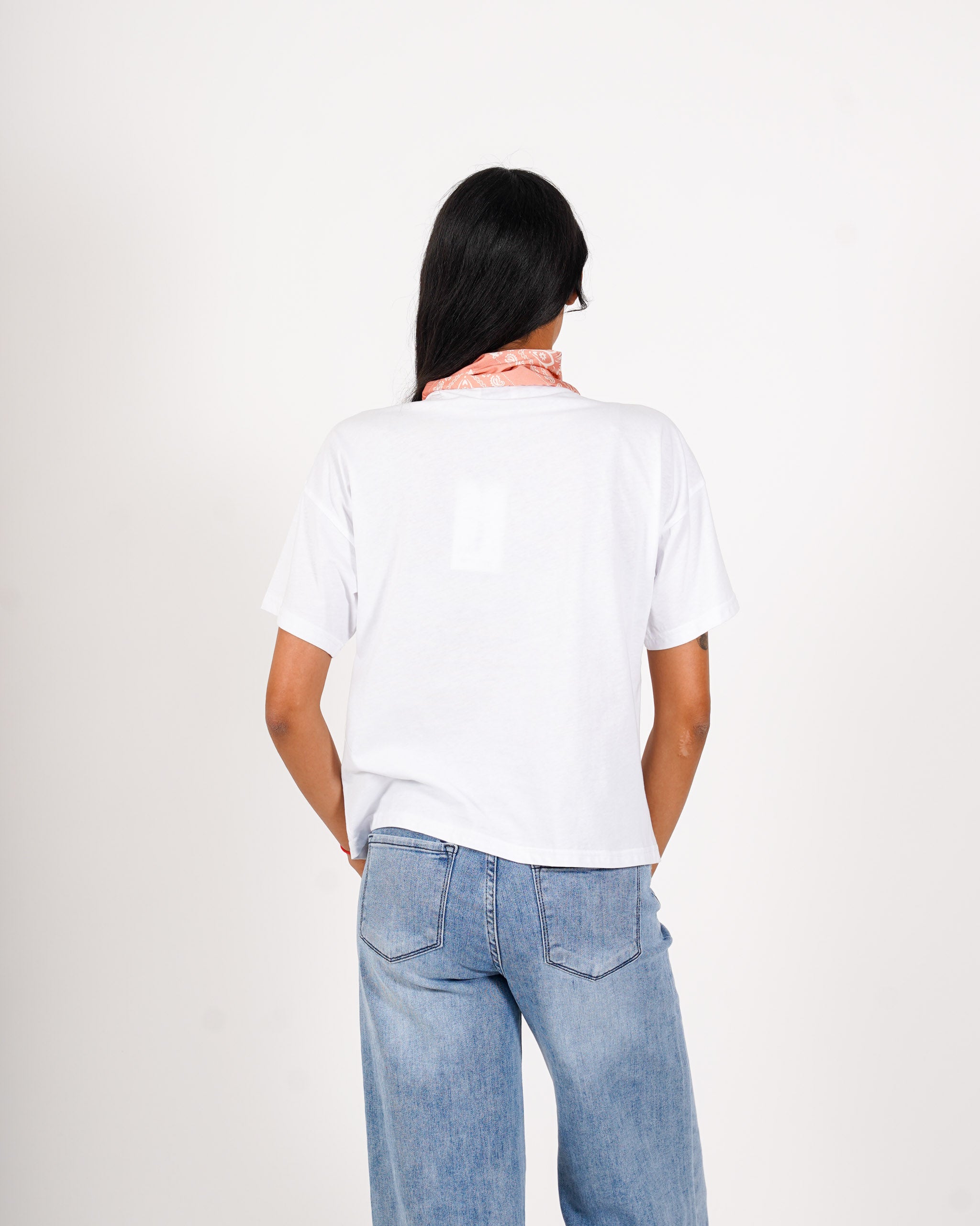 Shirt girocollo con foulard - Vibressa