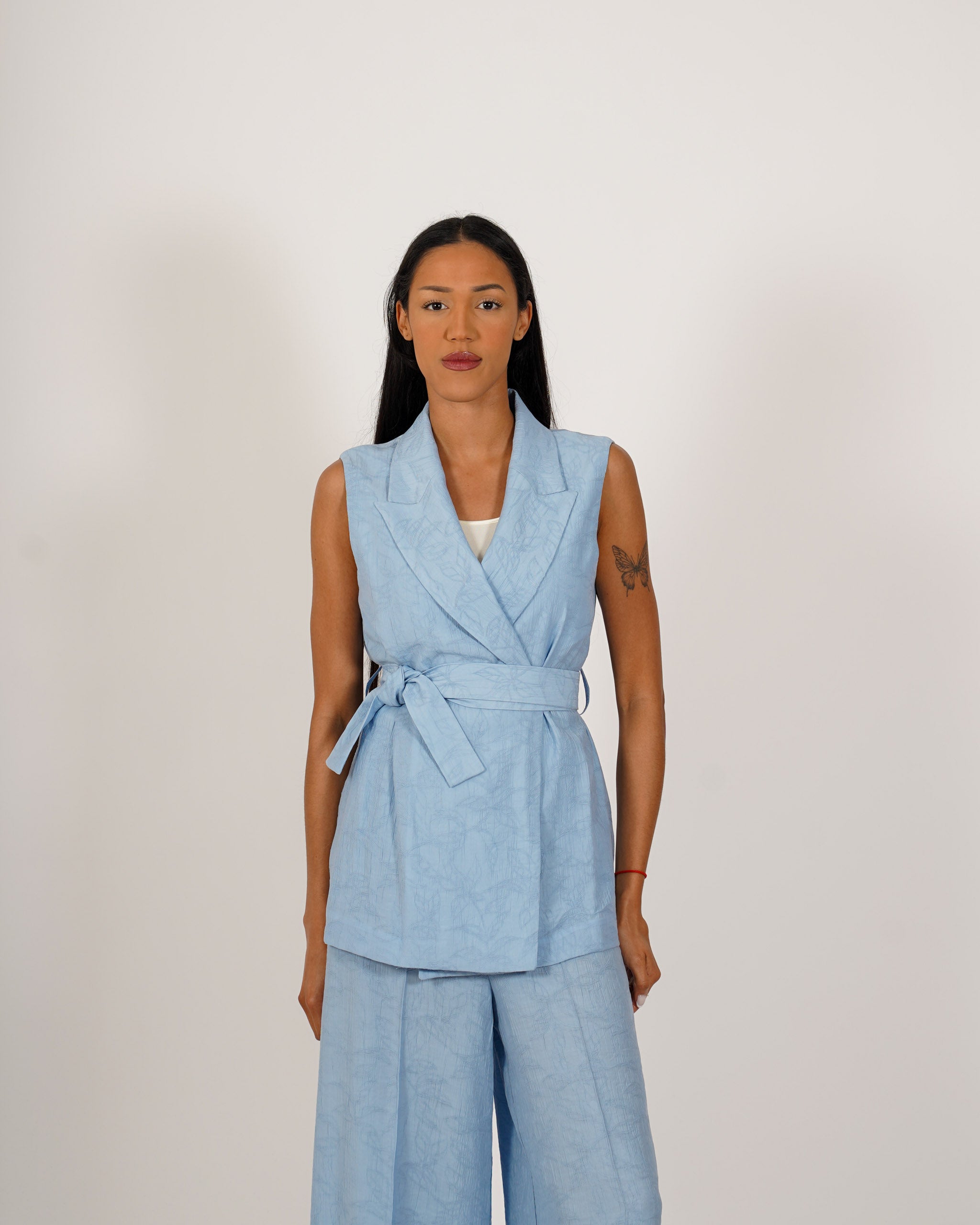 Coordinato gilet monopetto e pantalone regular fit - Moretta