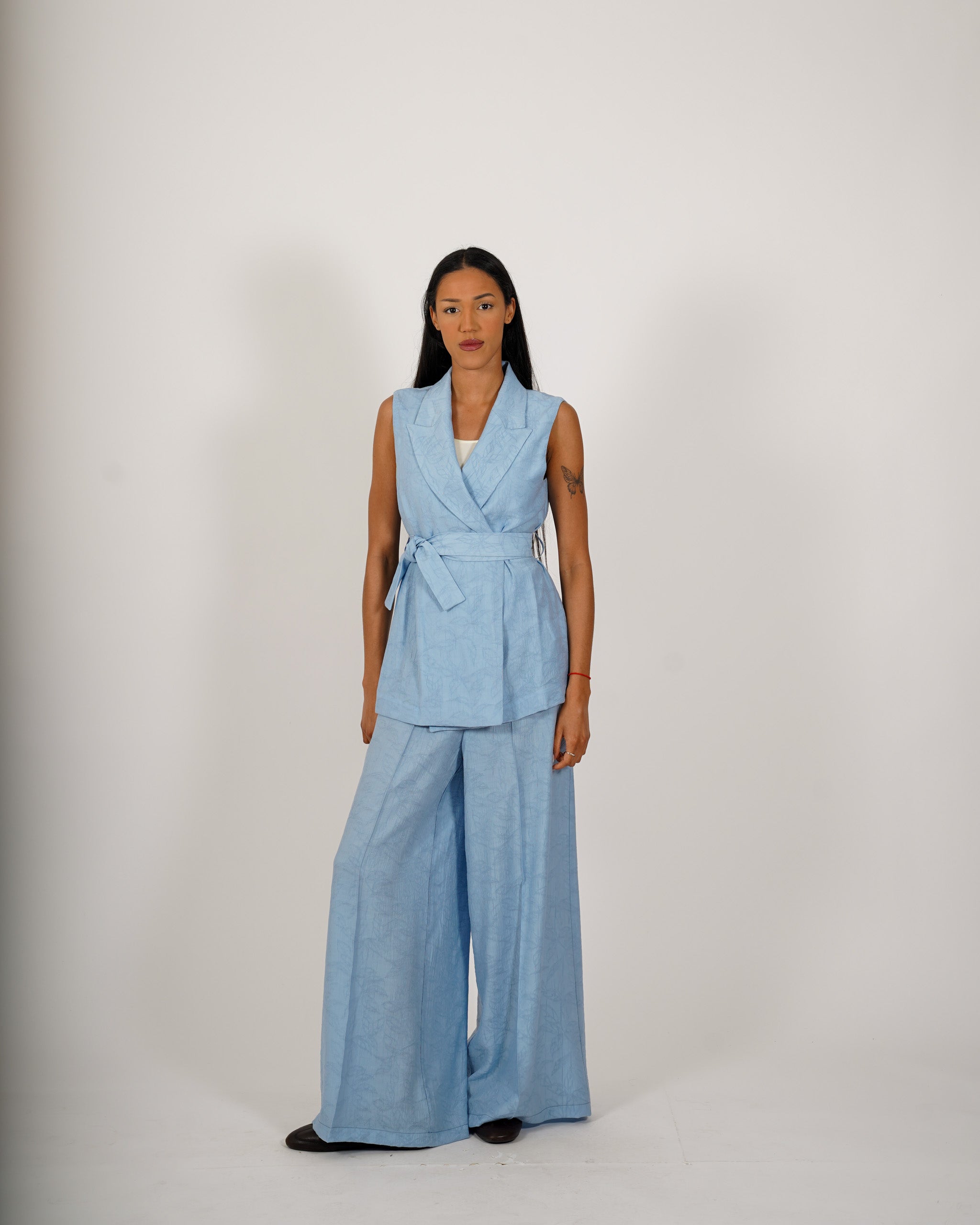 Coordinato gilet monopetto e pantalone regular fit - Moretta