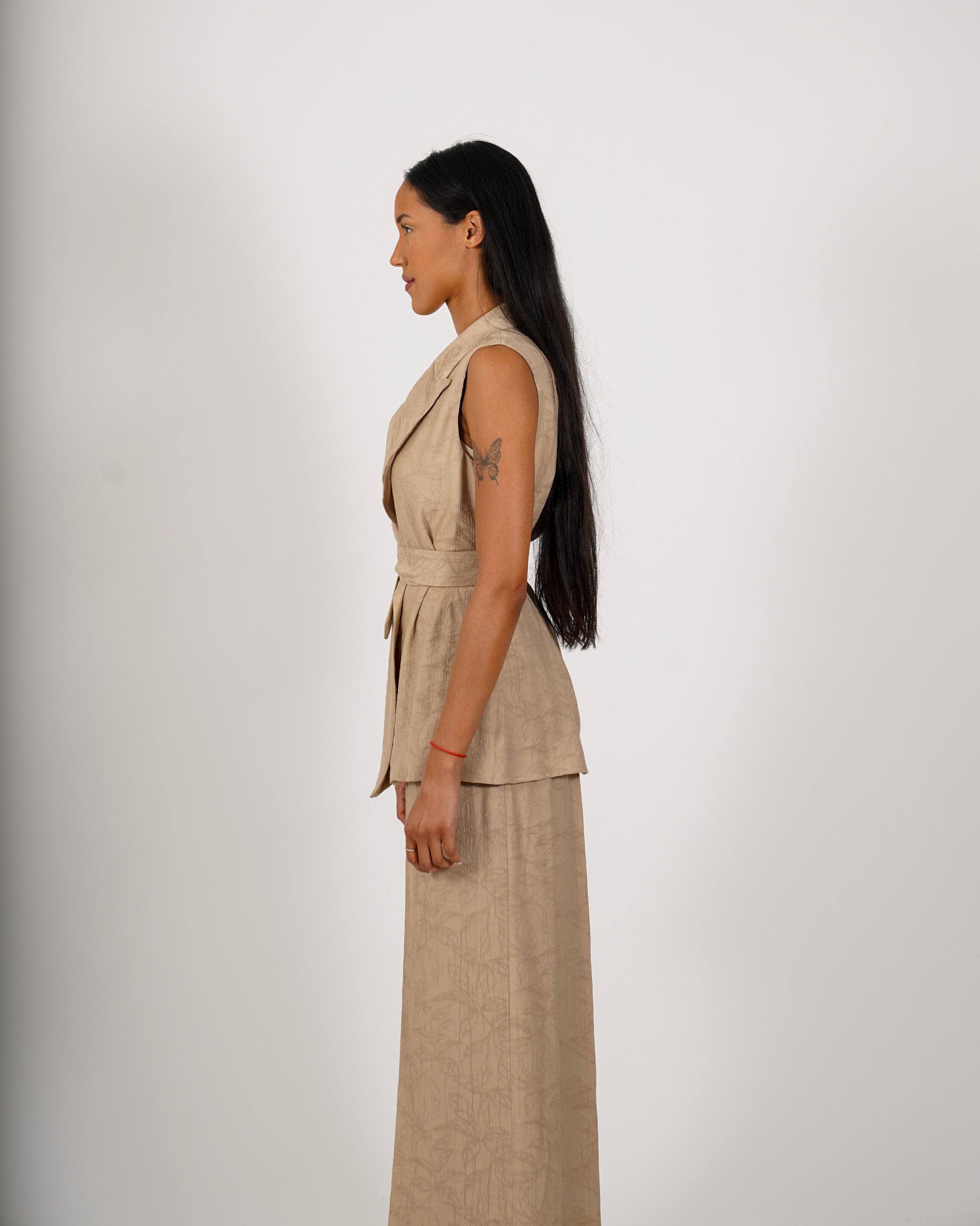 Coordinato gilet monopetto e pantalone regular fit - Moretta