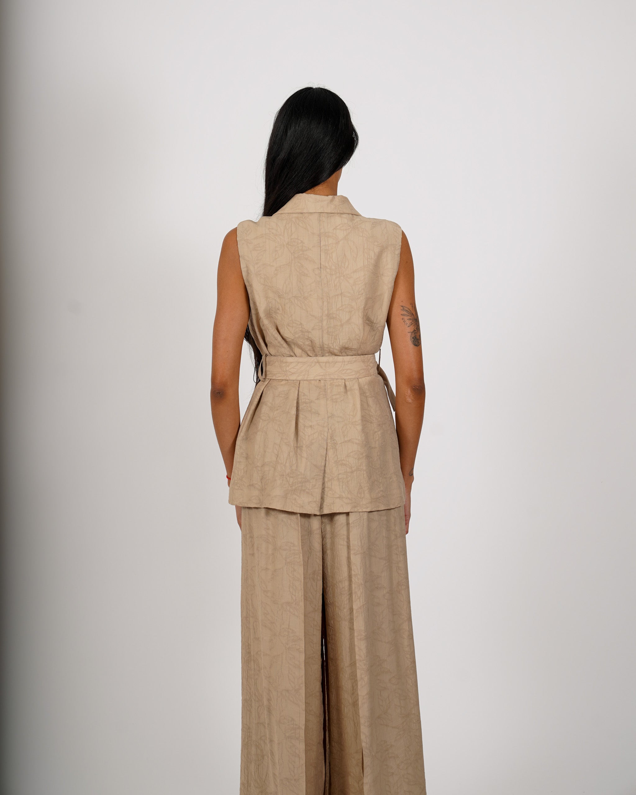 Coordinato gilet monopetto e pantalone regular fit - Moretta