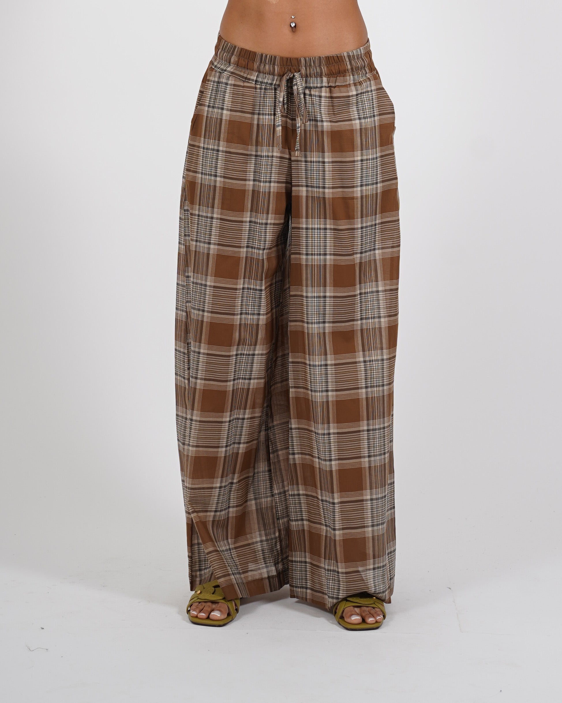 Pantaloni con baschina e gamba larga - Dispettosa