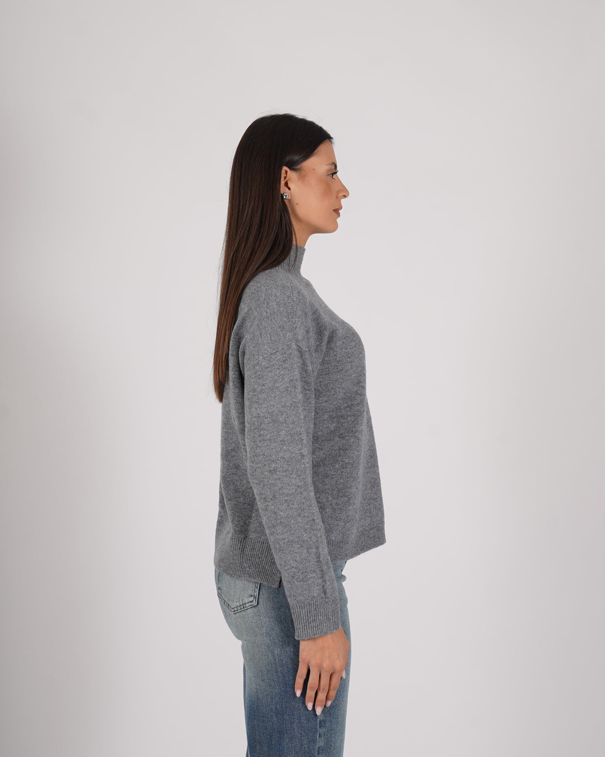 Maglia collo alto in mano lana - Migliana