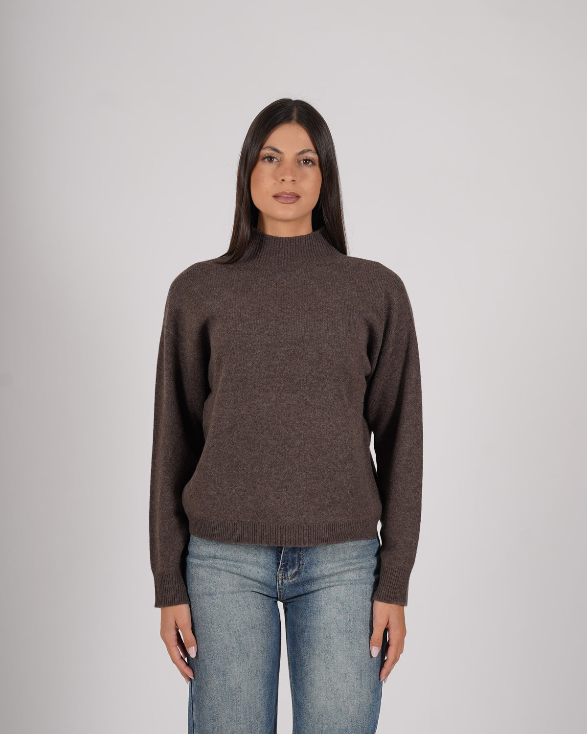 Maglia collo alto in mano lana - Migliana