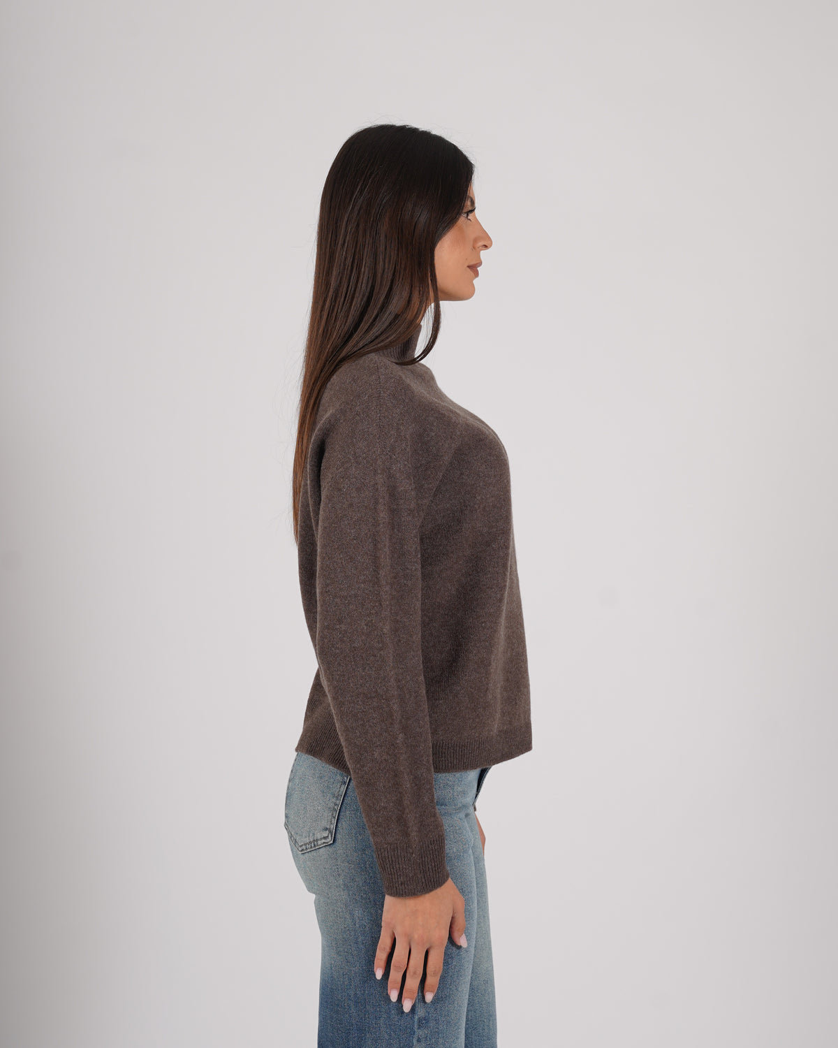 Maglia collo alto in mano lana - Migliana