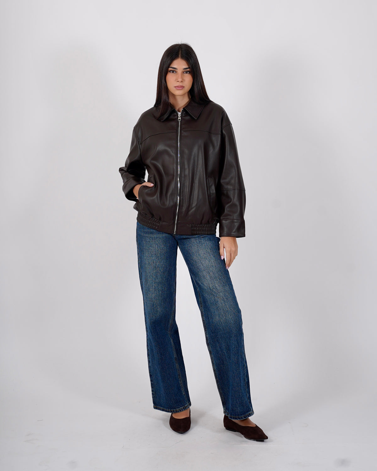 Bomber over in ecopelle - Clementina