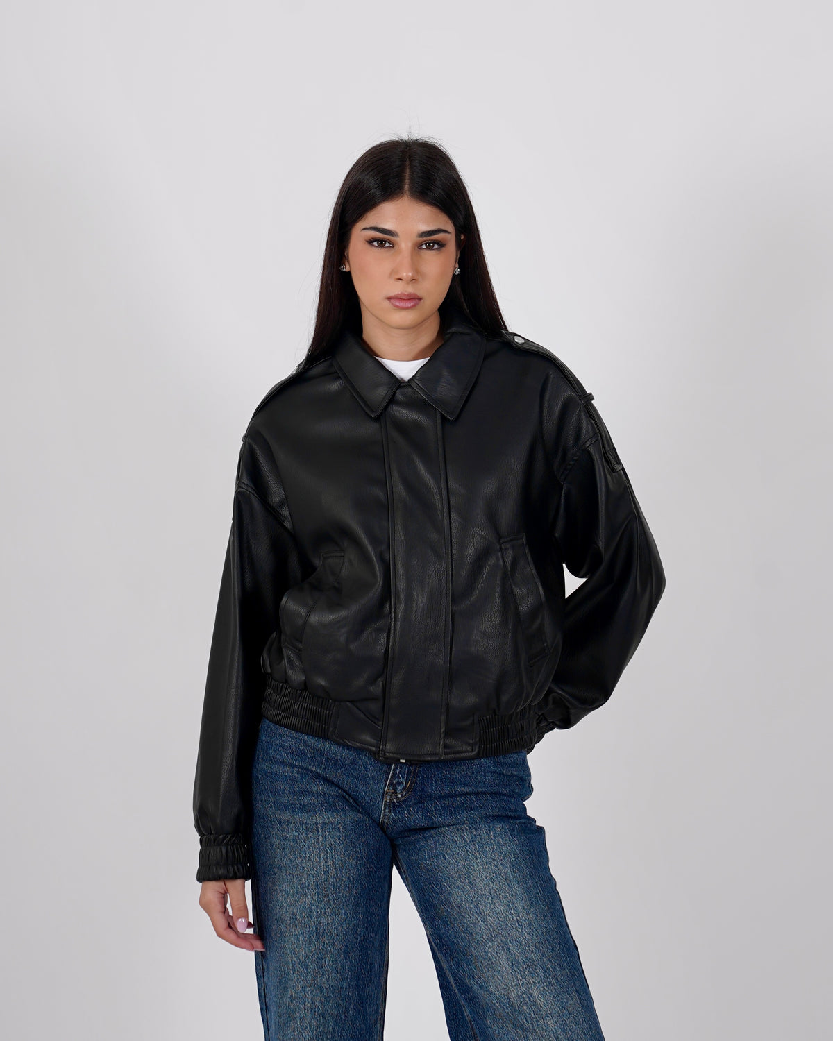 Bomber over in ecopelle - Lisandra