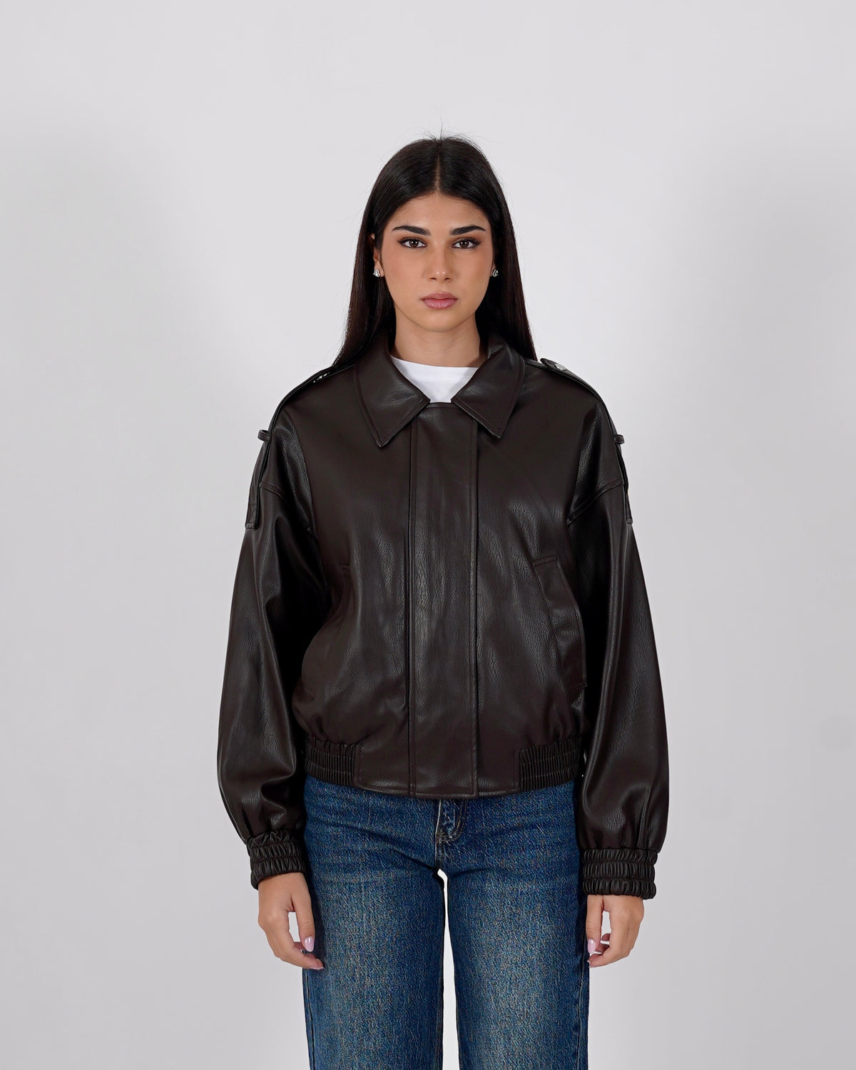 Bomber over in ecopelle - Lisandra