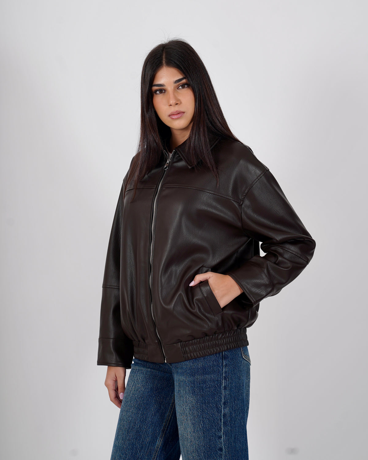 Bomber over in ecopelle - Lisandra