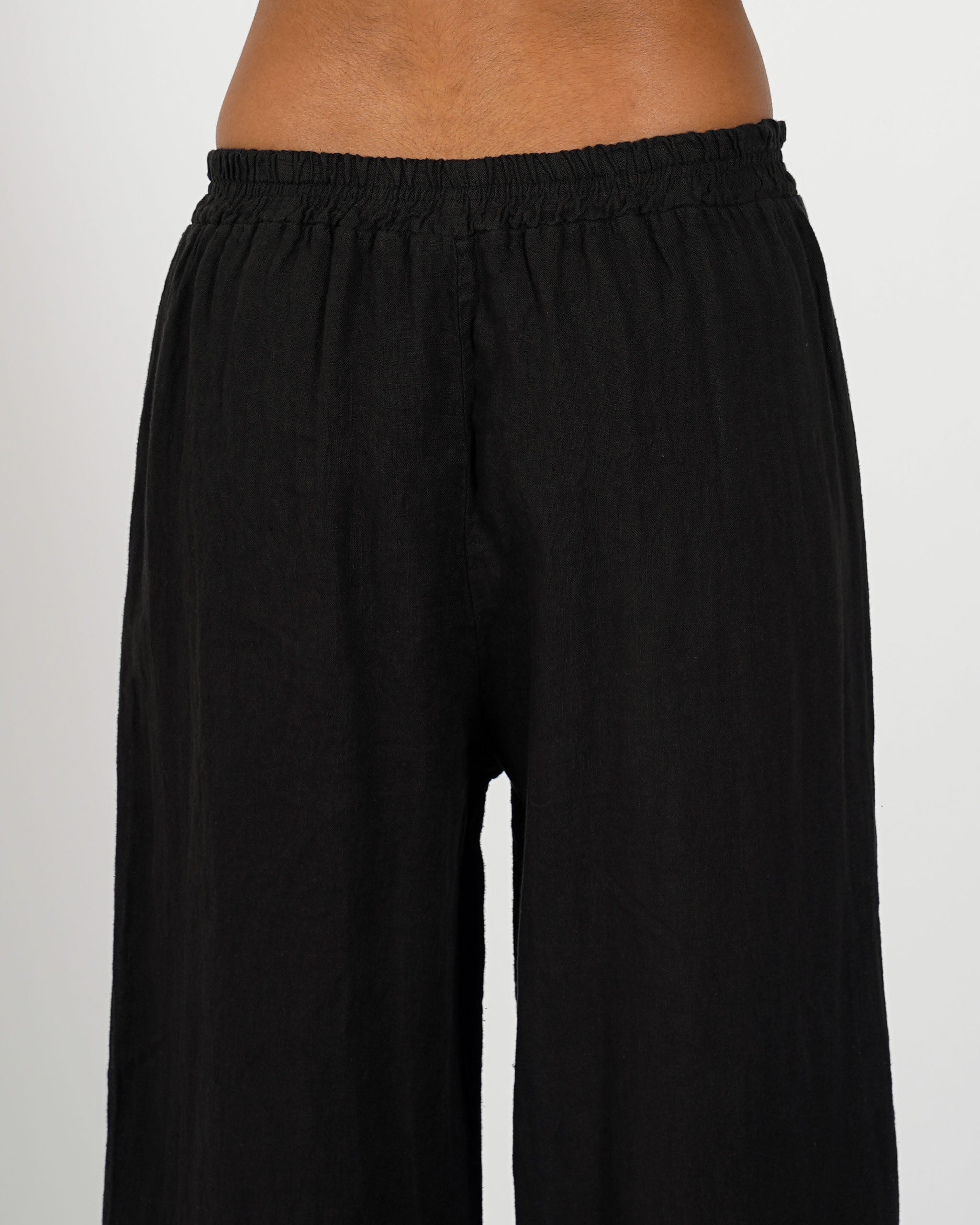 Pantaloni con ricamo elastico in vita e coulisse - Galletti