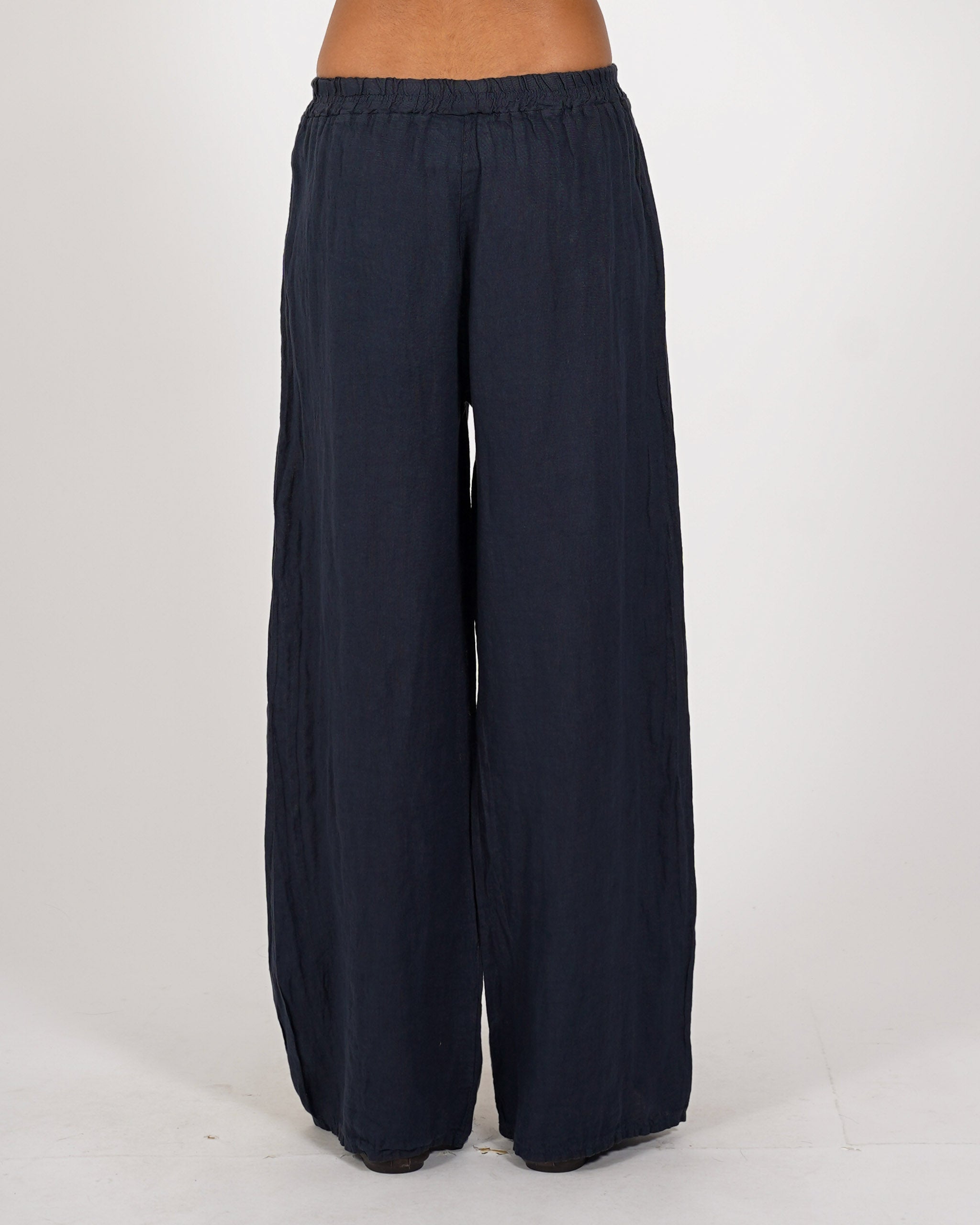 Pantaloni con ricamo elastico in vita e coulisse - Galletti