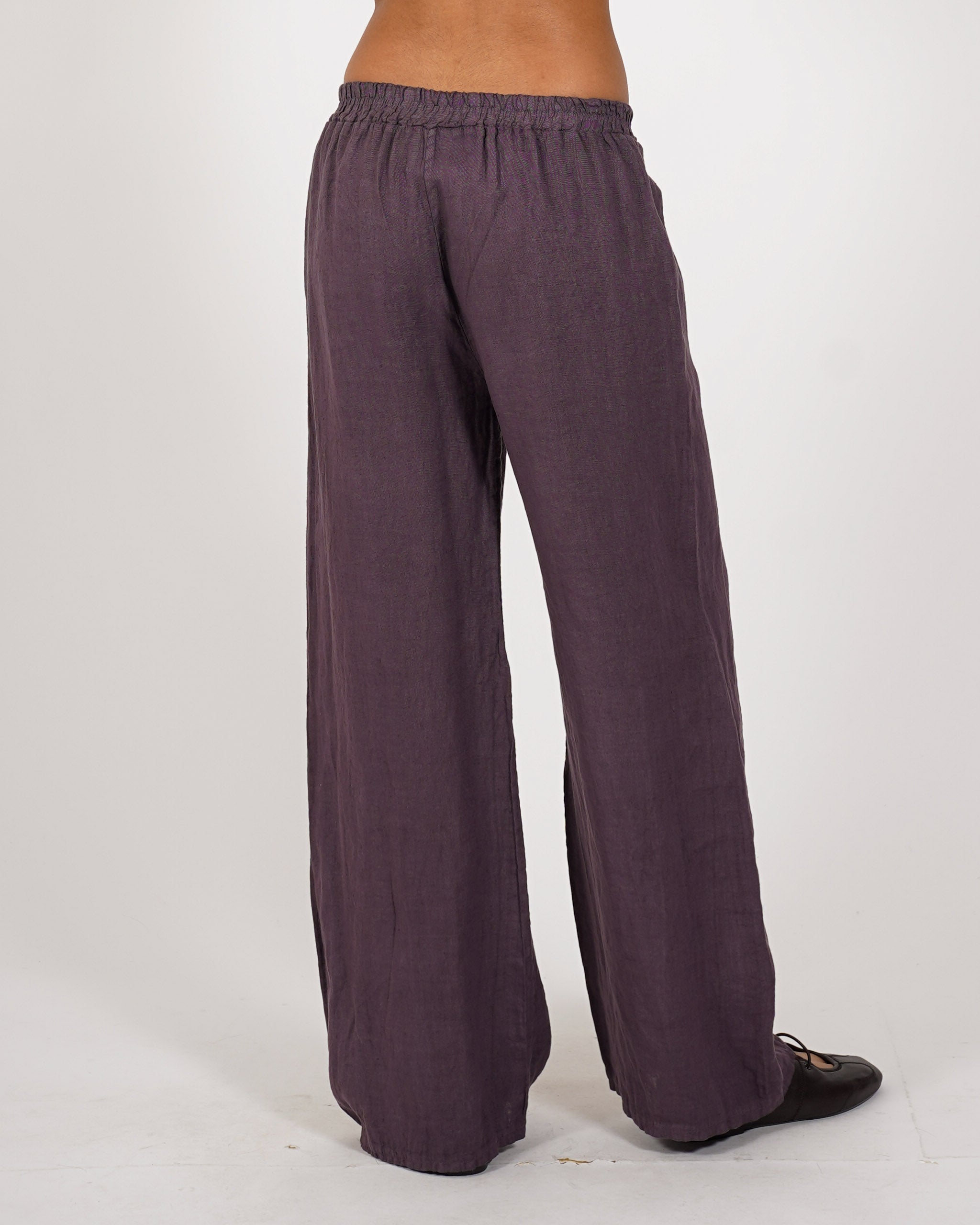 Pantaloni con ricamo elastico in vita e coulisse - Galletti