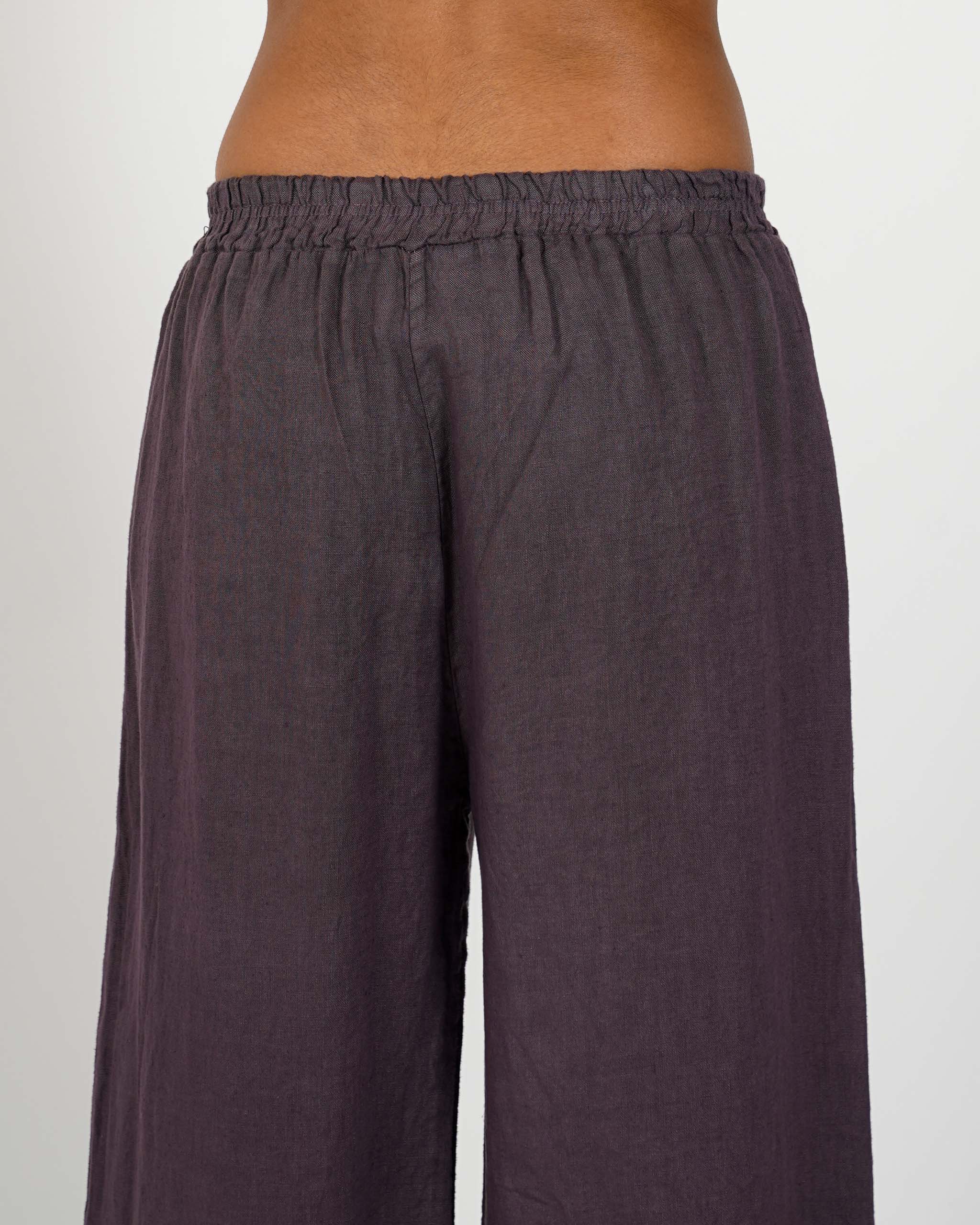 Pantaloni con ricamo elastico in vita e coulisse - Galletti
