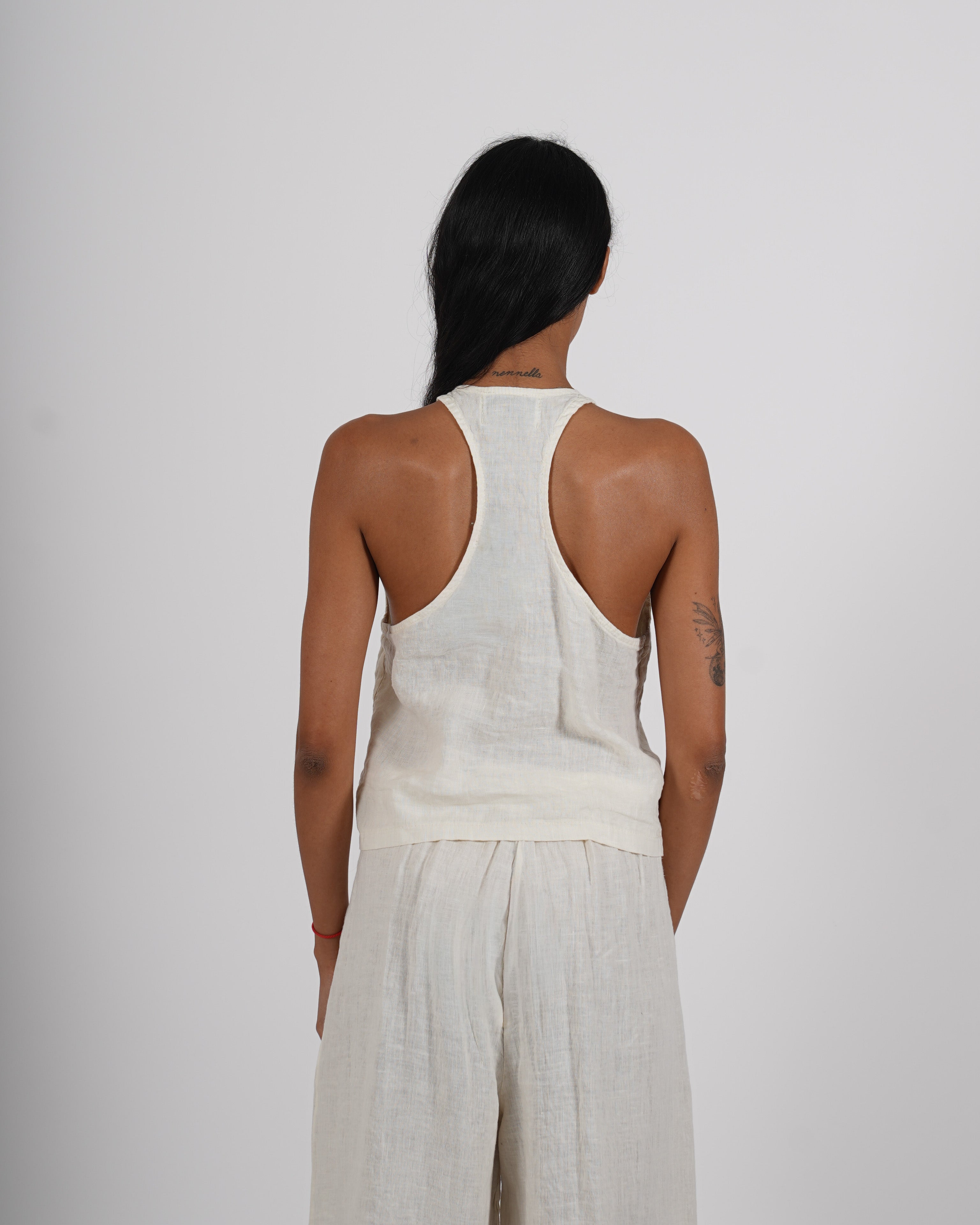 Gilet monopetto in lino - Dimessa