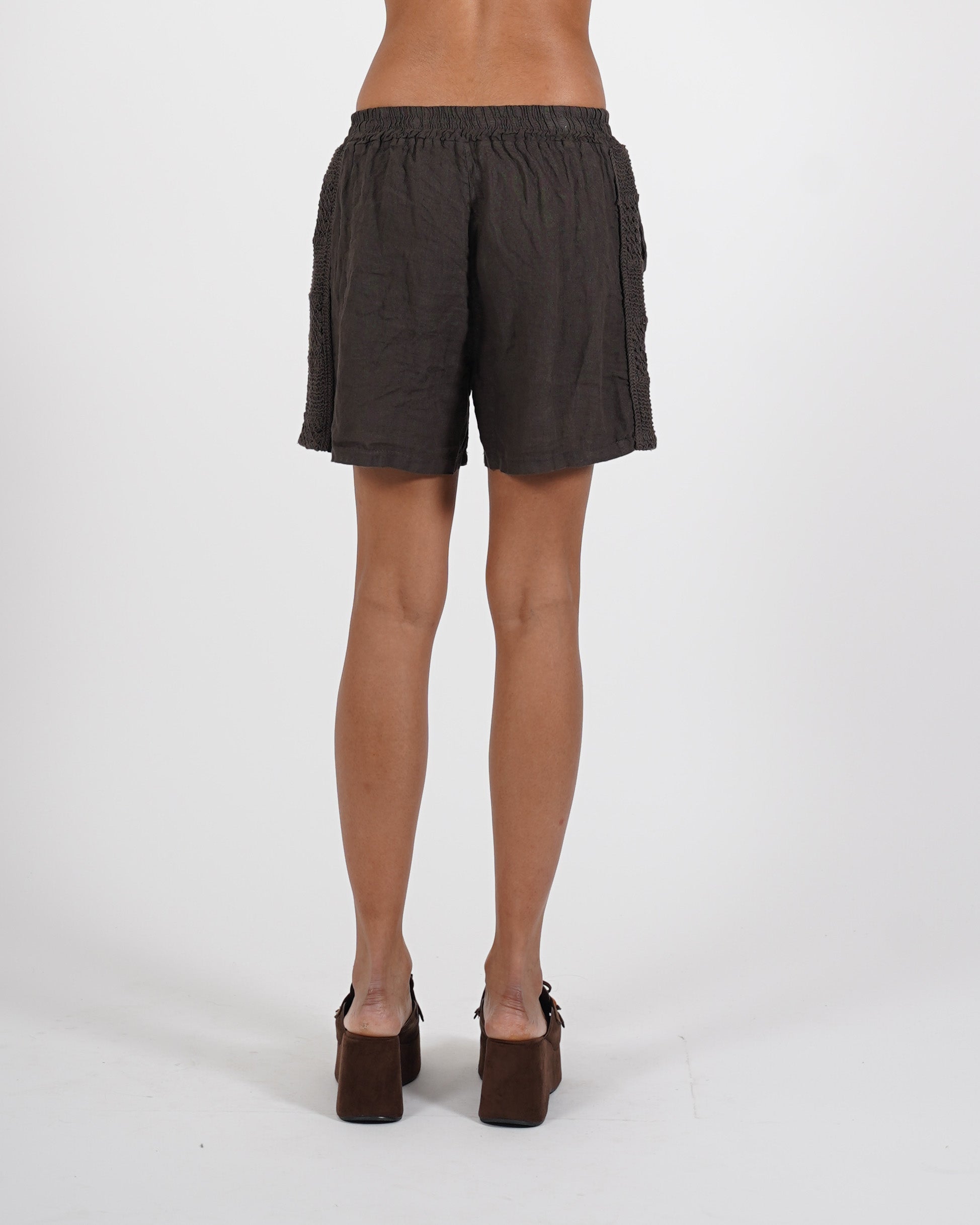 Coordinato blusa e bermuda in lino - Shelly