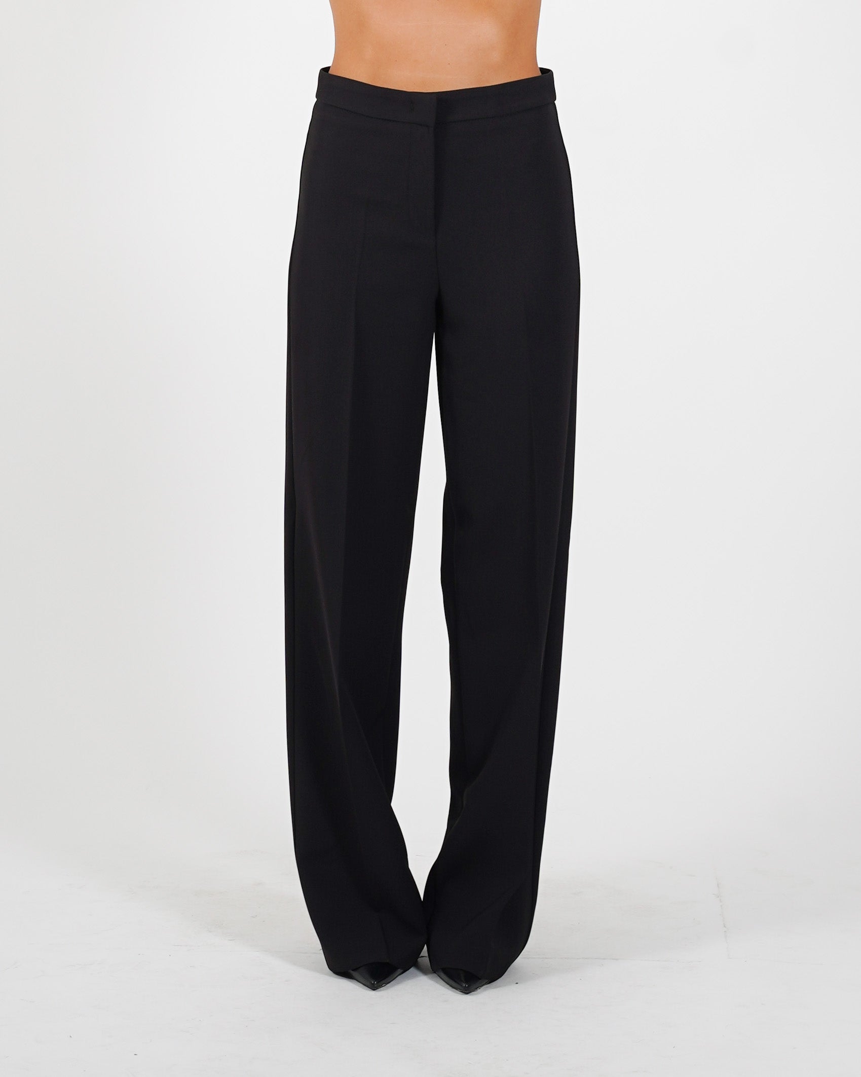 Pantaloni regular fit in tessuto crepe - Giovanna