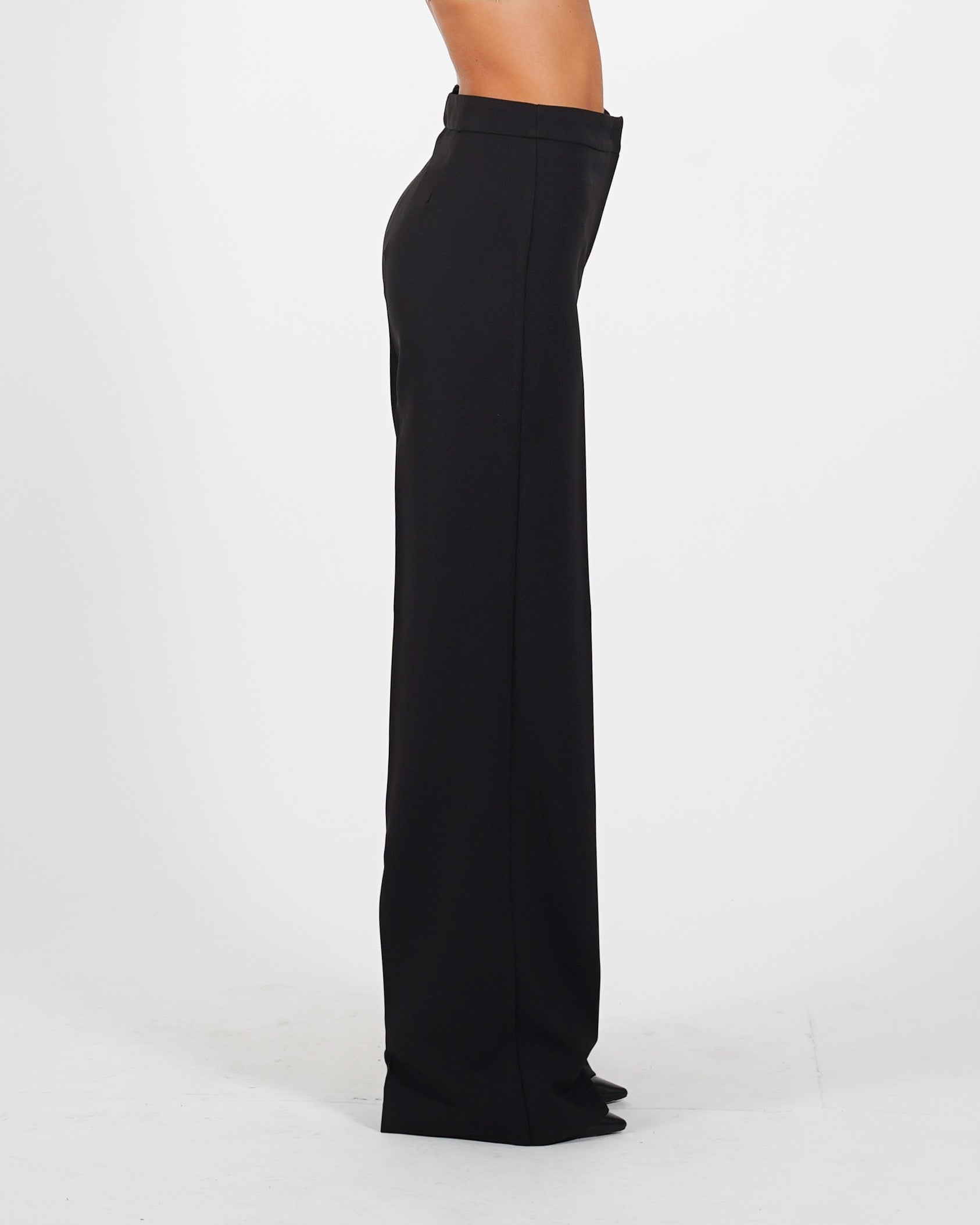Pantaloni regular fit in tessuto crepe - Giovanna
