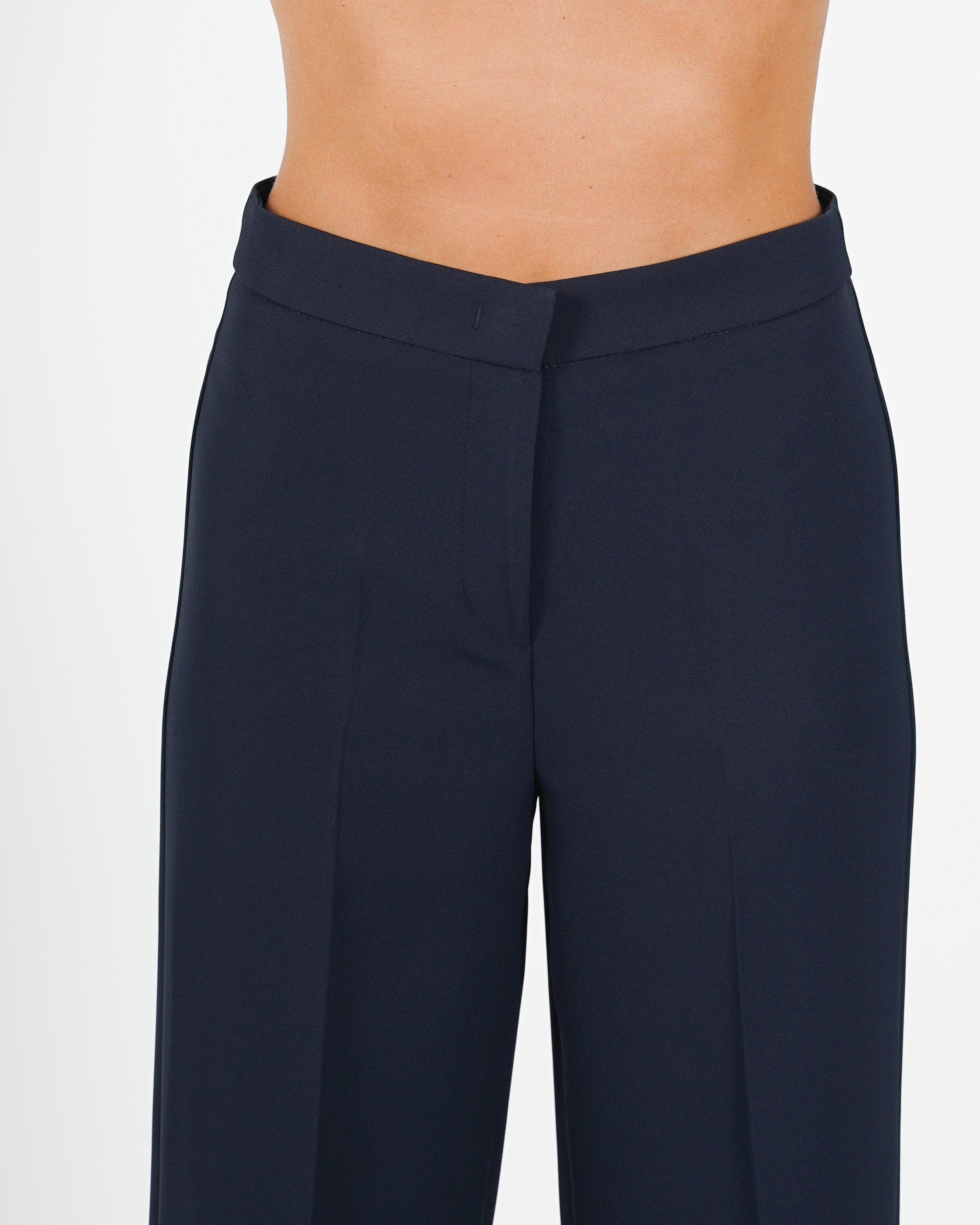 Pantaloni regular fit in tessuto crepe - Giovanna