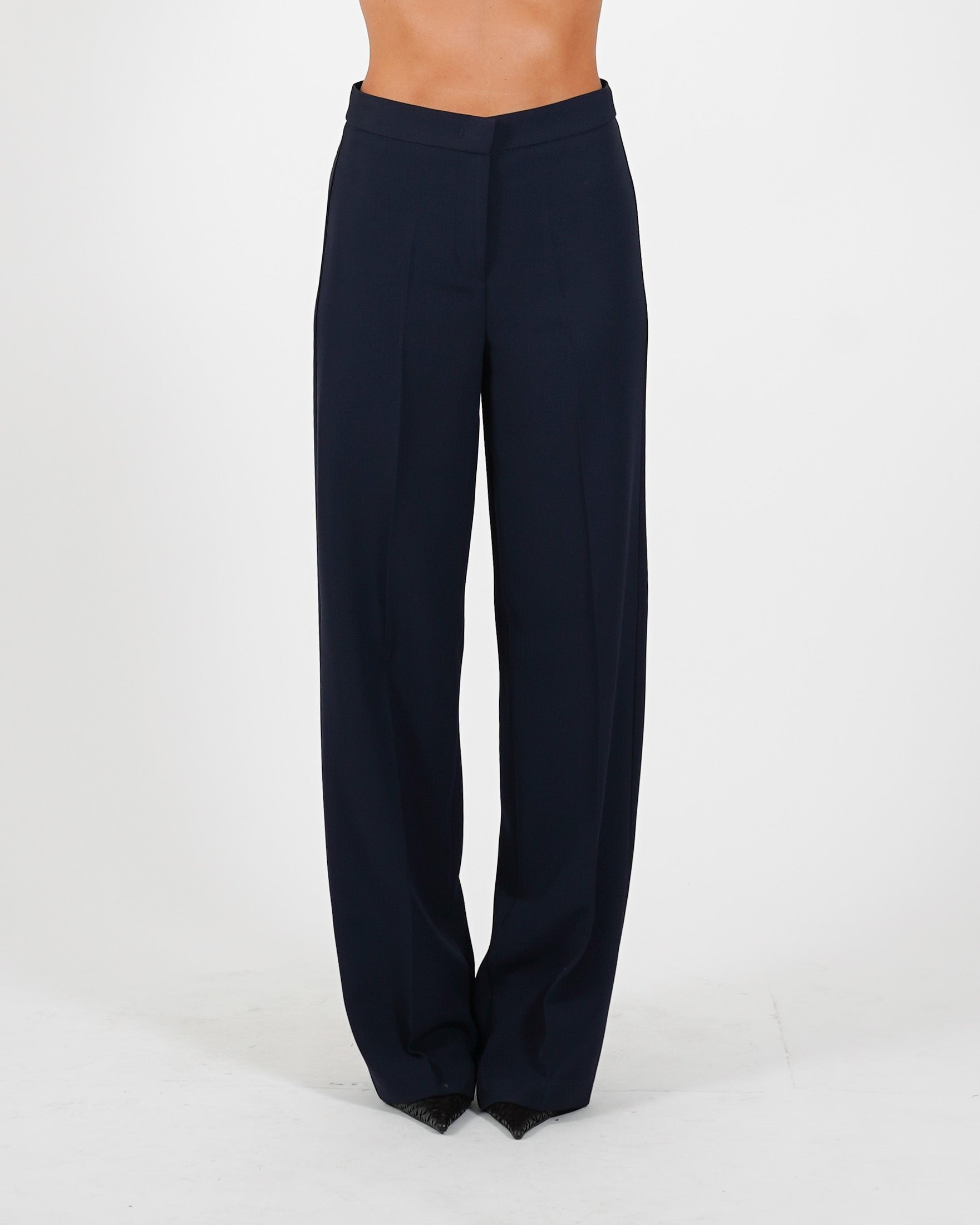 Pantaloni regular fit in tessuto crepe - Giovanna