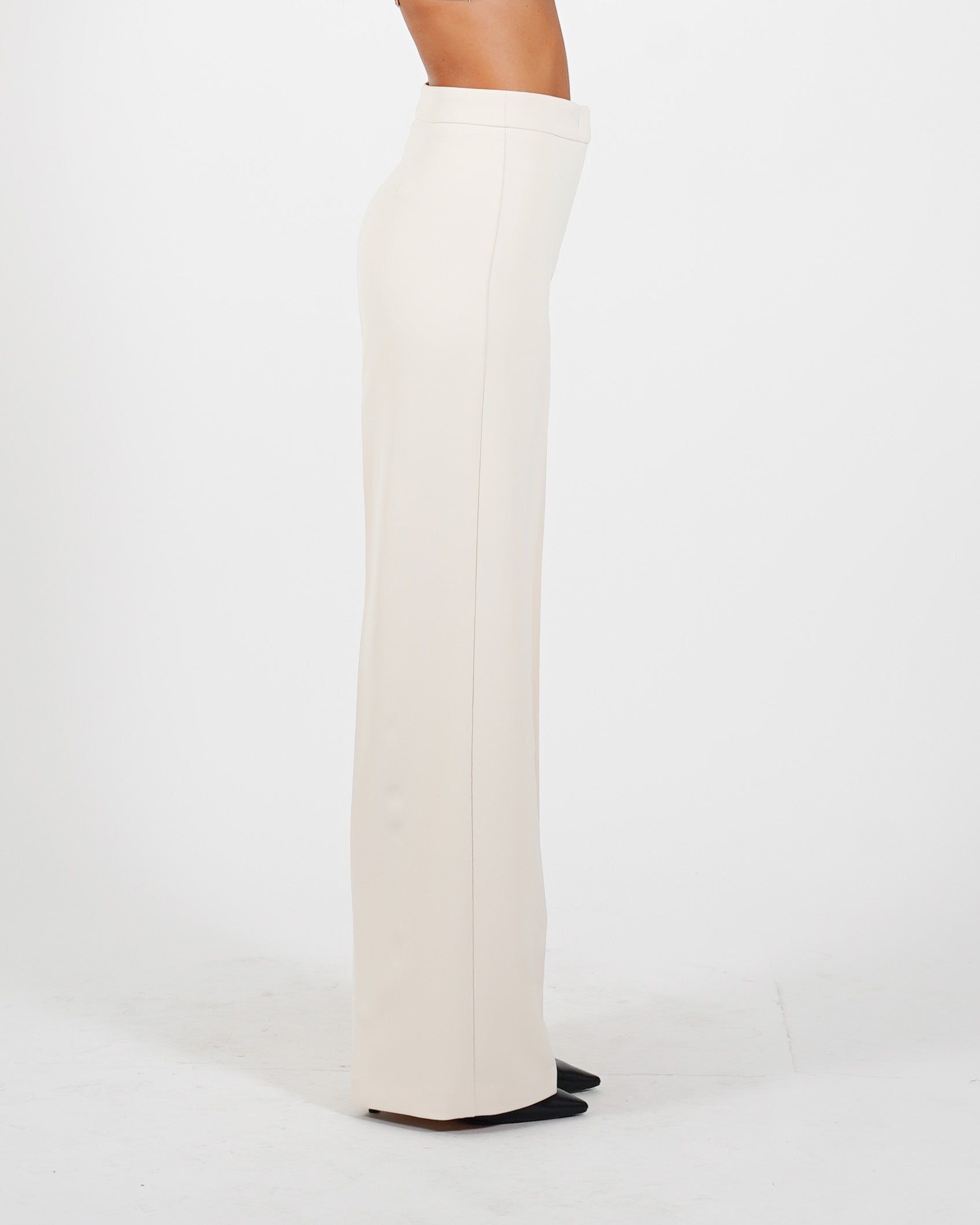 Pantaloni regular fit in tessuto crepe - Giovanna