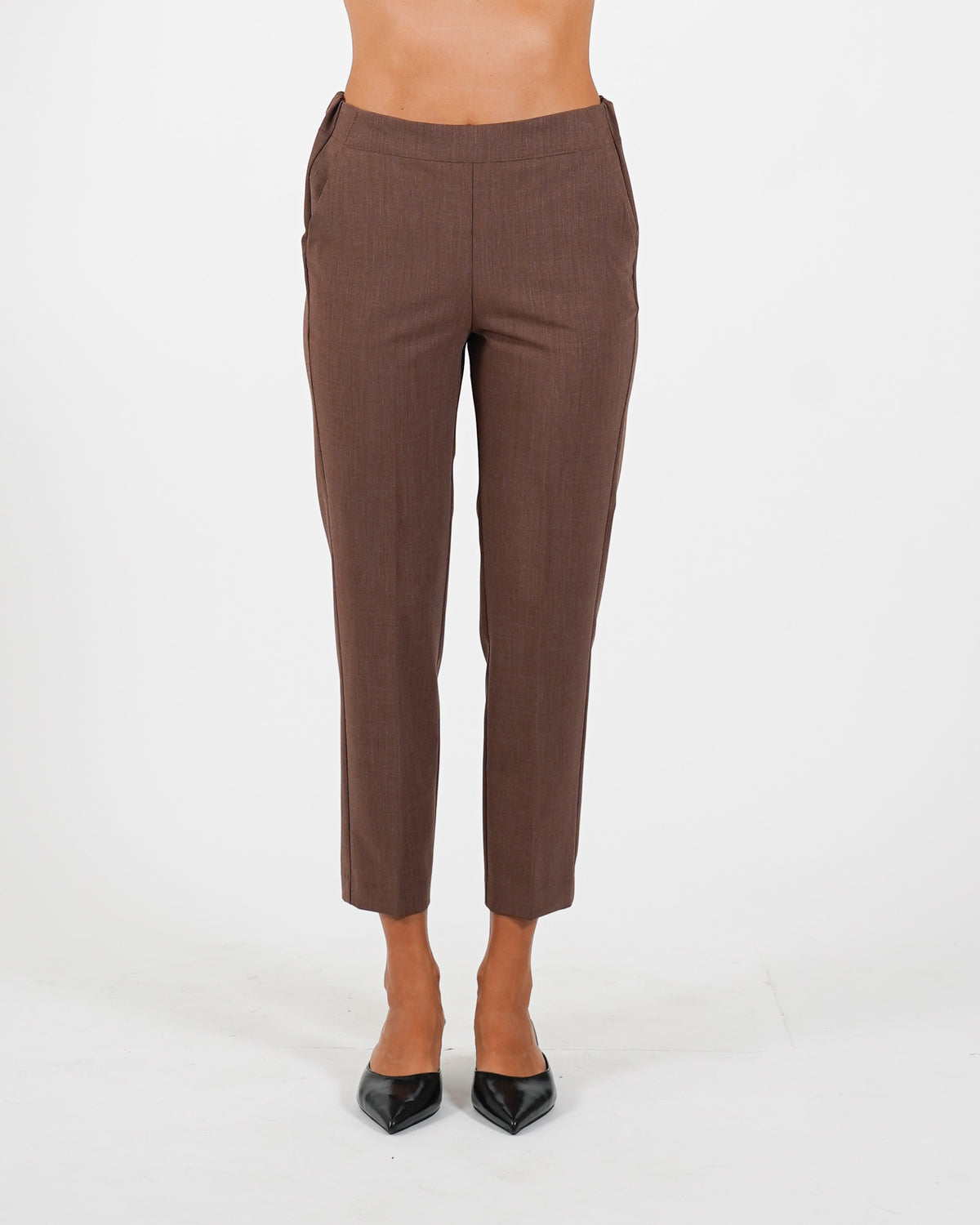 Pantaloni slim fit con elastico in fresco lana - Judas
