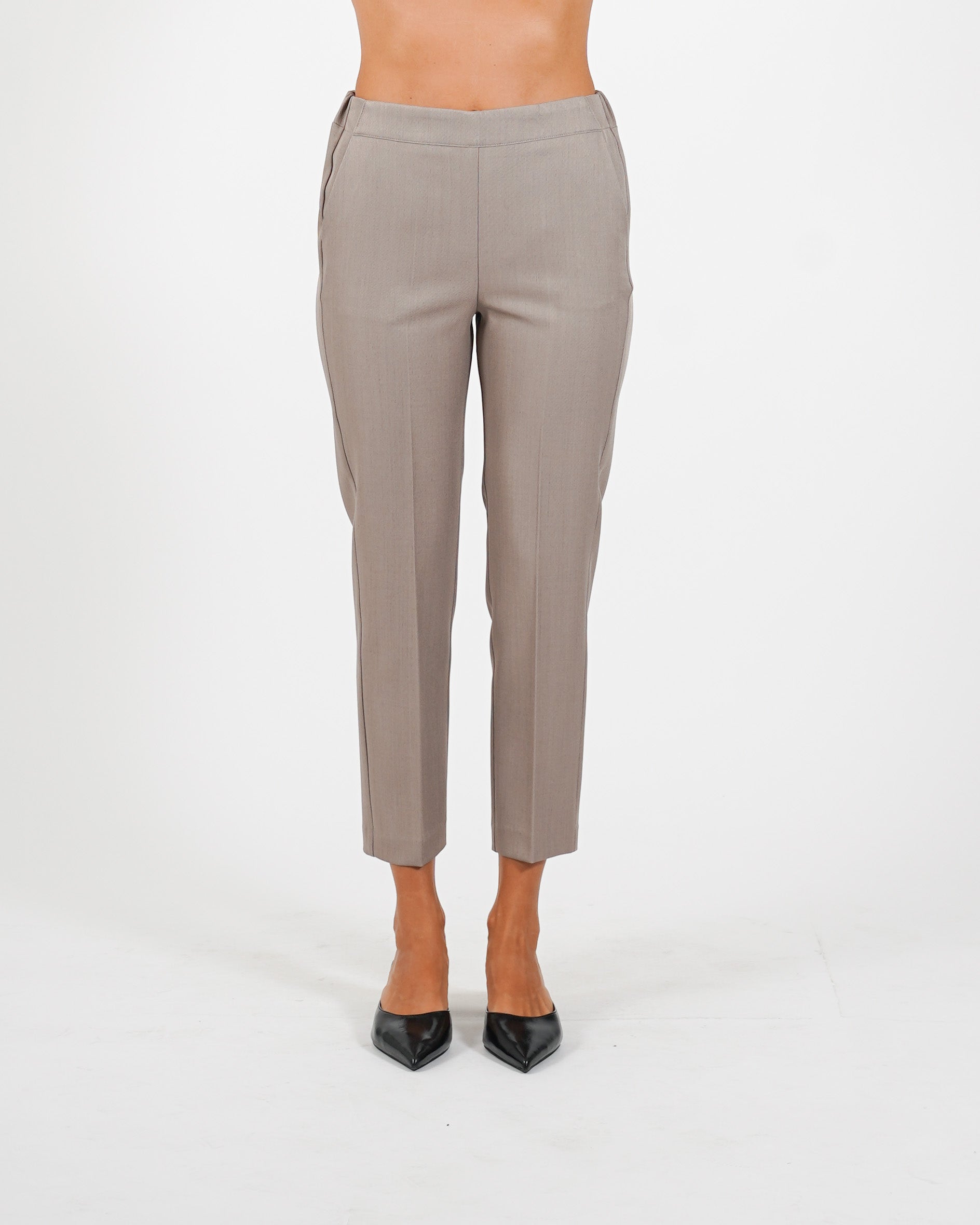 Pantaloni slim fit con elastico in fresco lana - Judas