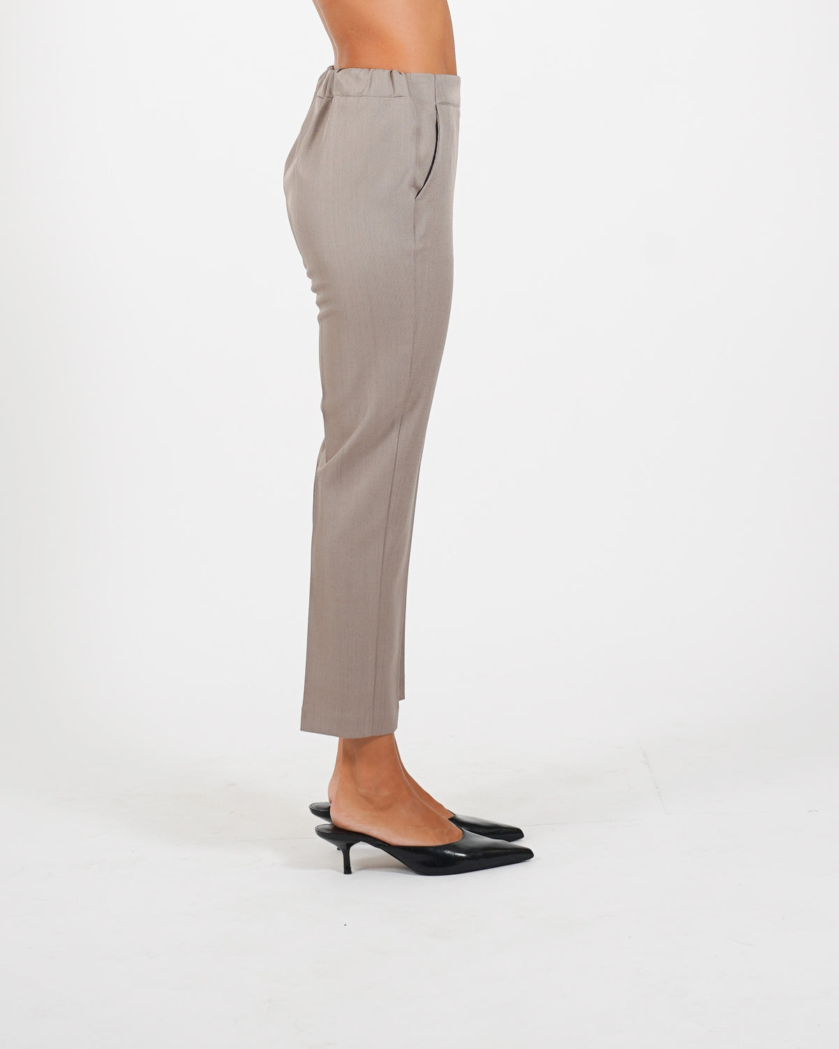 Pantaloni slim fit con elastico in fresco lana - Judas