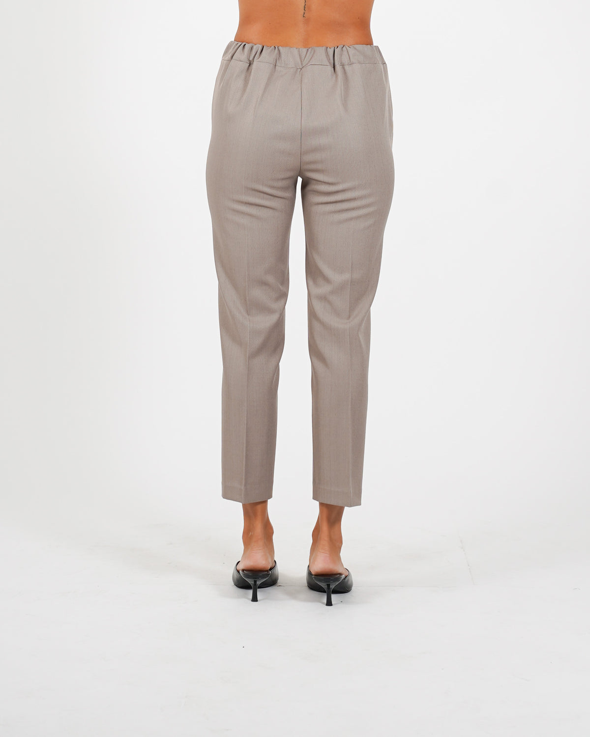 Pantaloni slim fit con elastico in fresco lana - Judas
