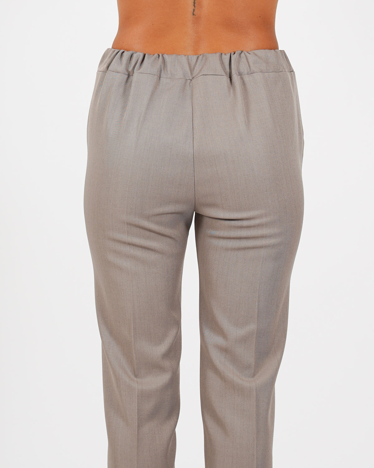 Pantaloni slim fit con elastico in fresco lana - Judas