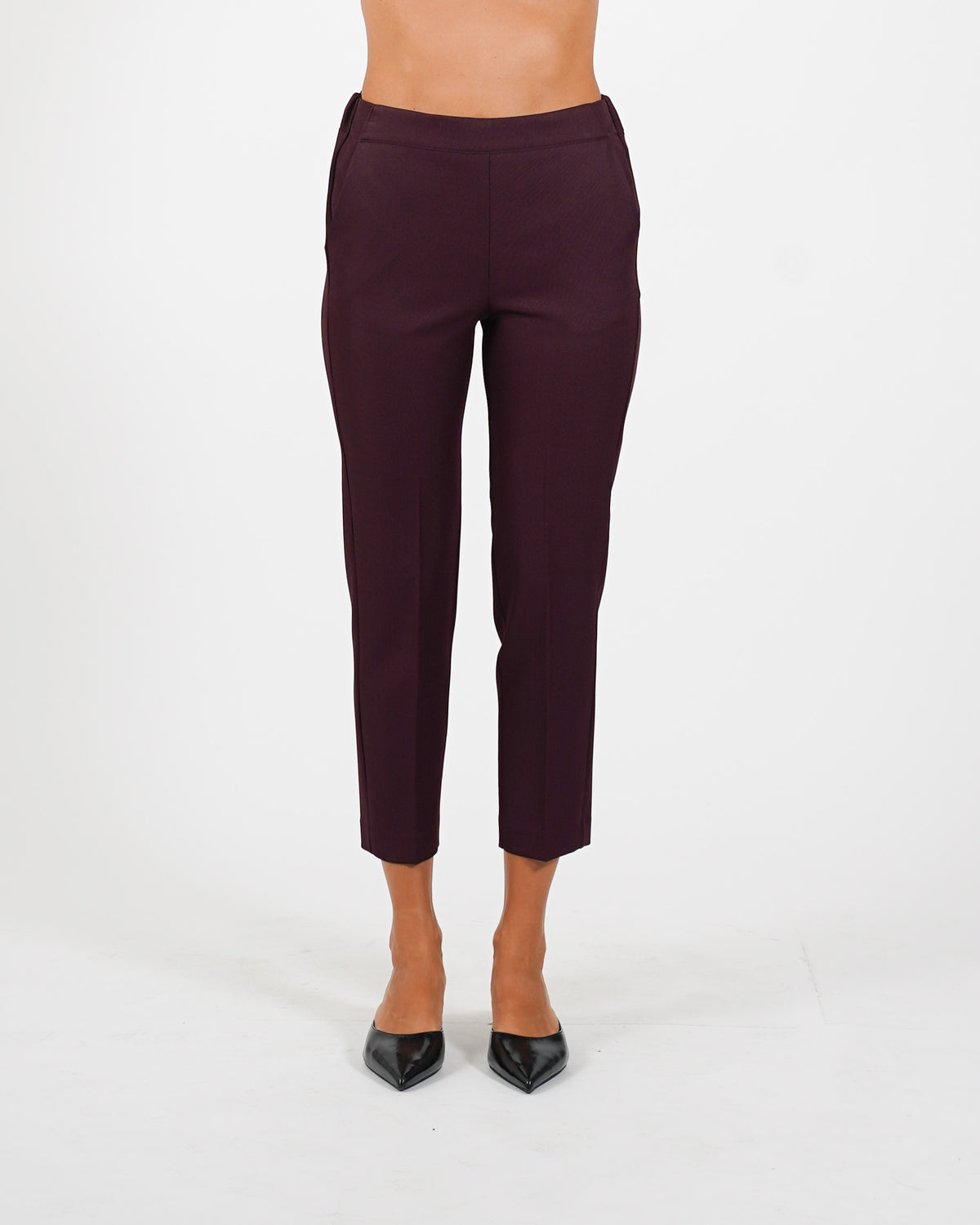 Pantaloni slim fit con elastico in fresco lana - Judas