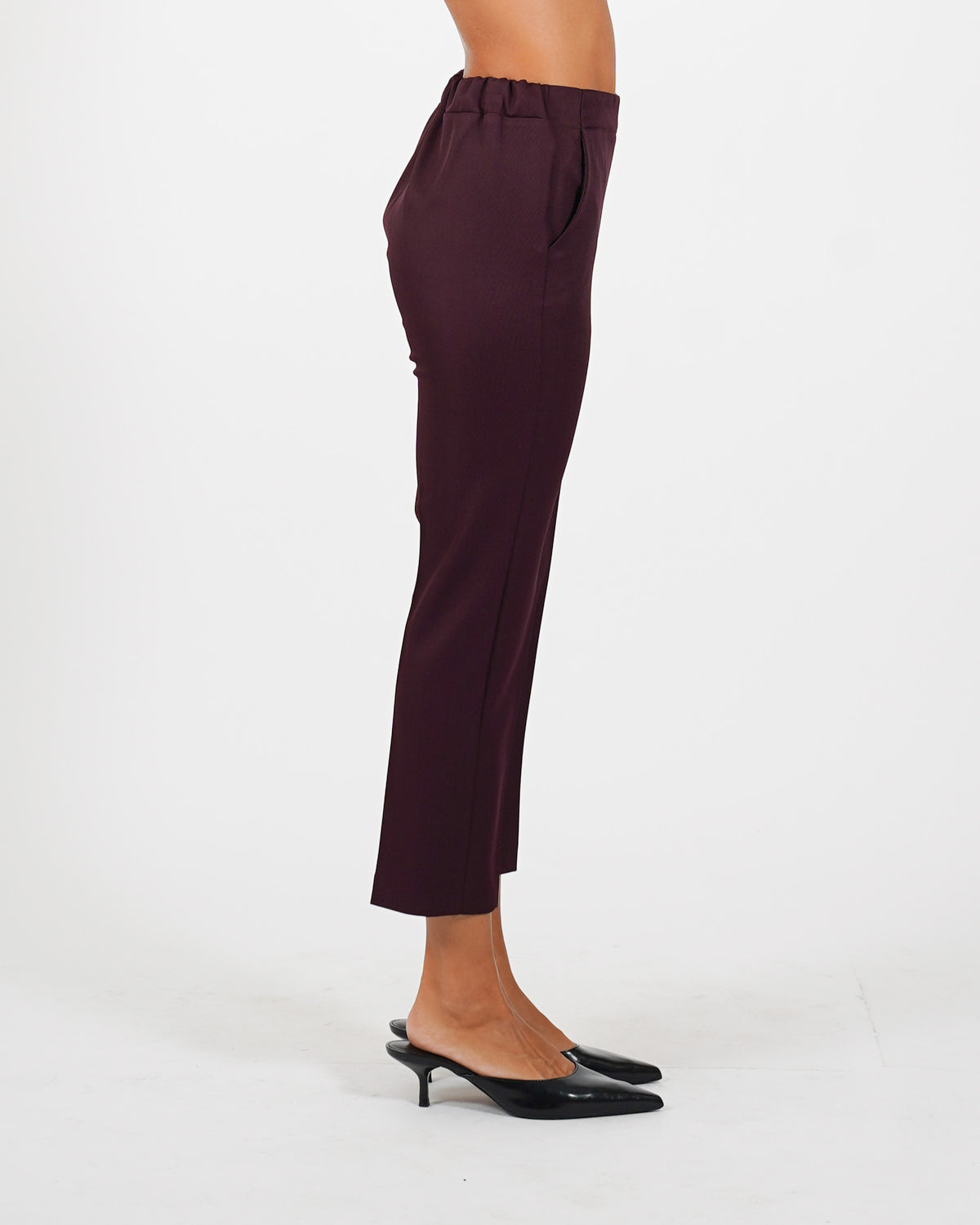 Pantaloni slim fit con elastico in fresco lana - Judas