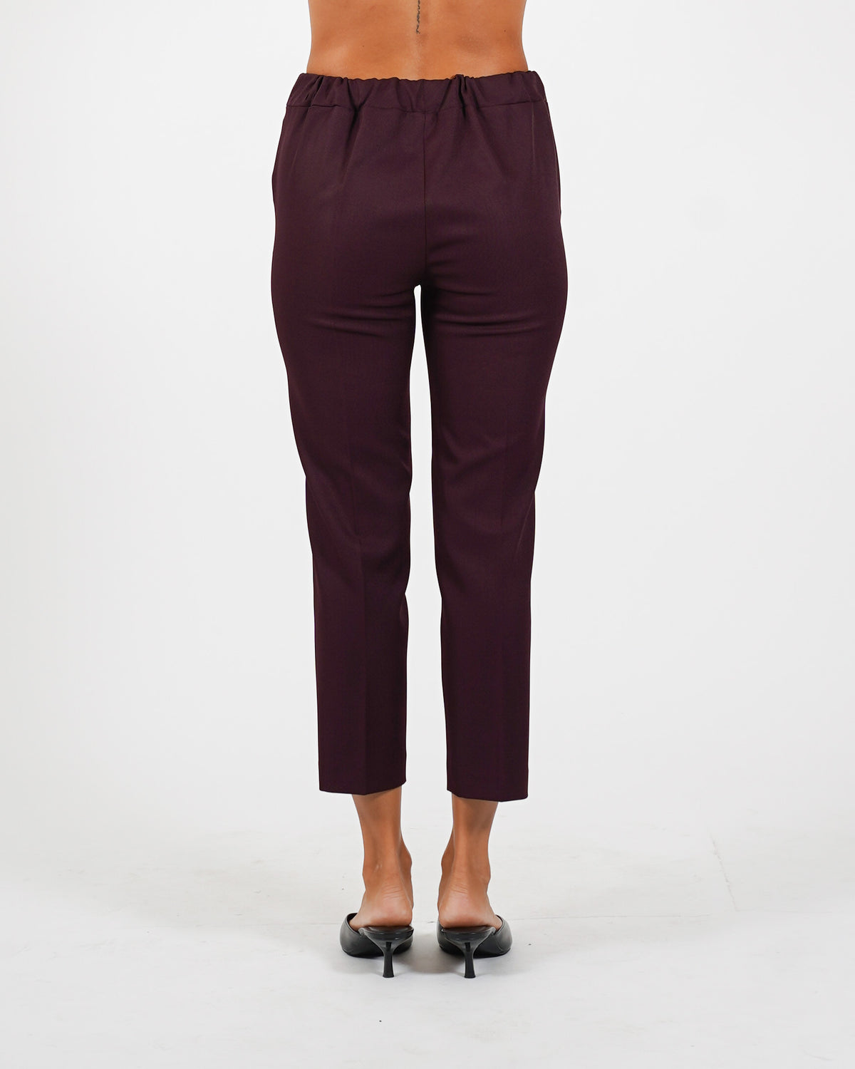 Pantaloni slim fit con elastico in fresco lana - Judas