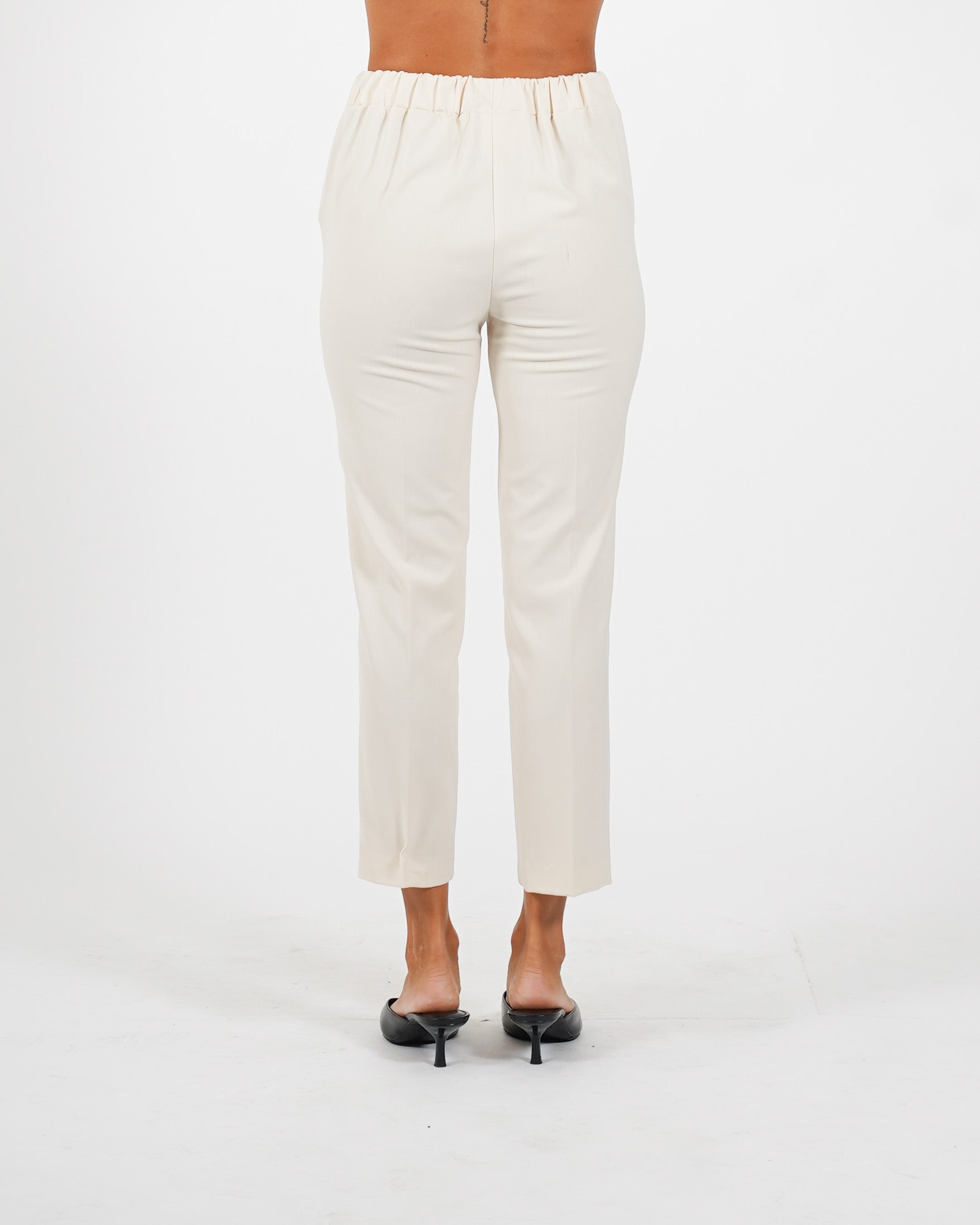 Pantaloni slim fit con elastico in fresco lana - Judas