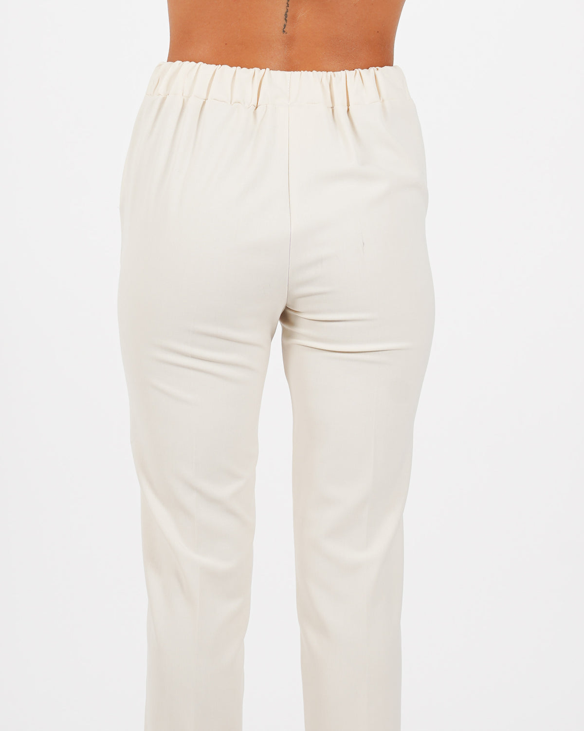 Pantaloni slim fit con elastico in fresco lana - Judas