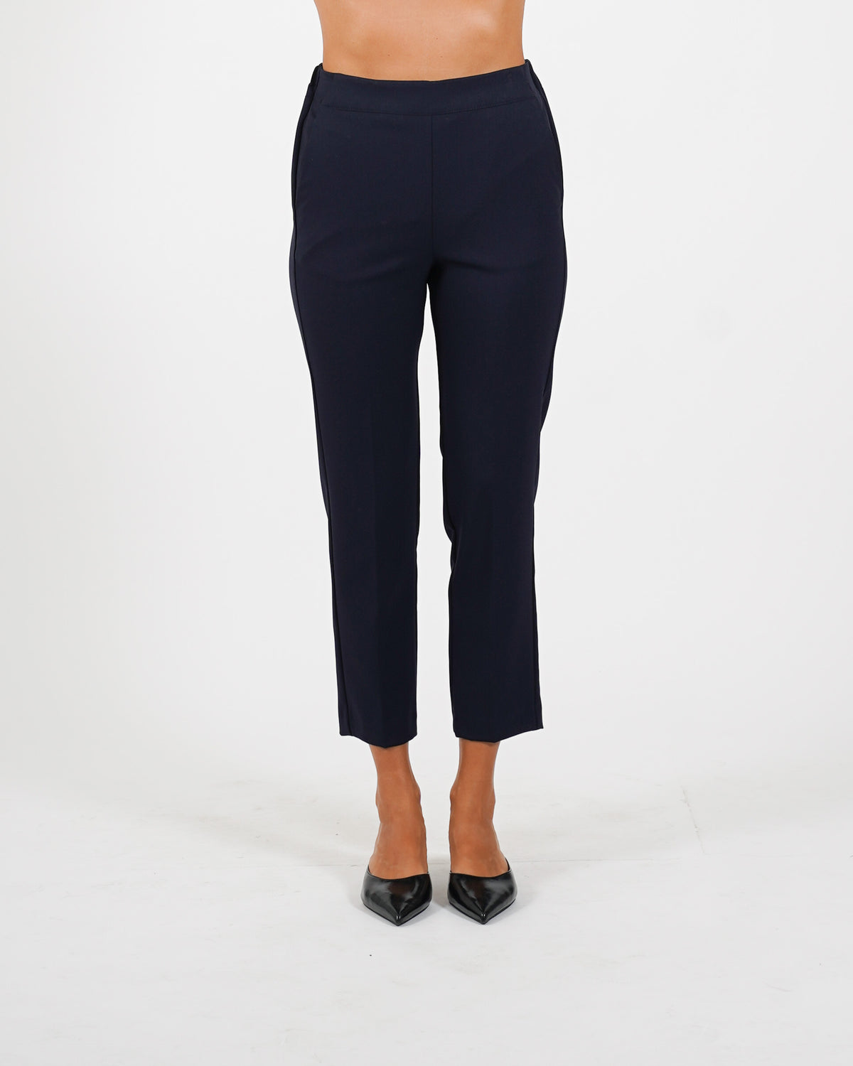 Pantaloni slim fit con elastico in fresco lana - Judas