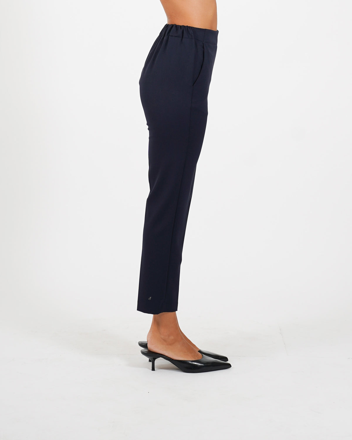 Pantaloni slim fit con elastico in fresco lana - Judas