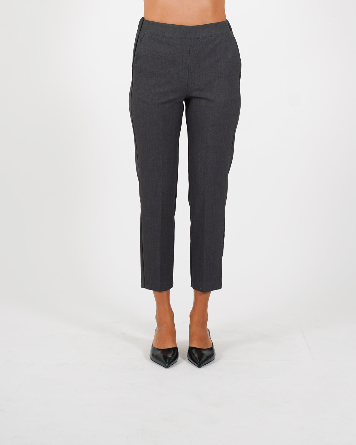 Pantaloni slim fit con elastico in fresco lana - Judas