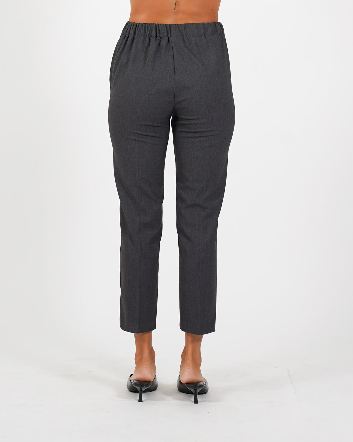 Pantaloni slim fit con elastico in fresco lana - Judas