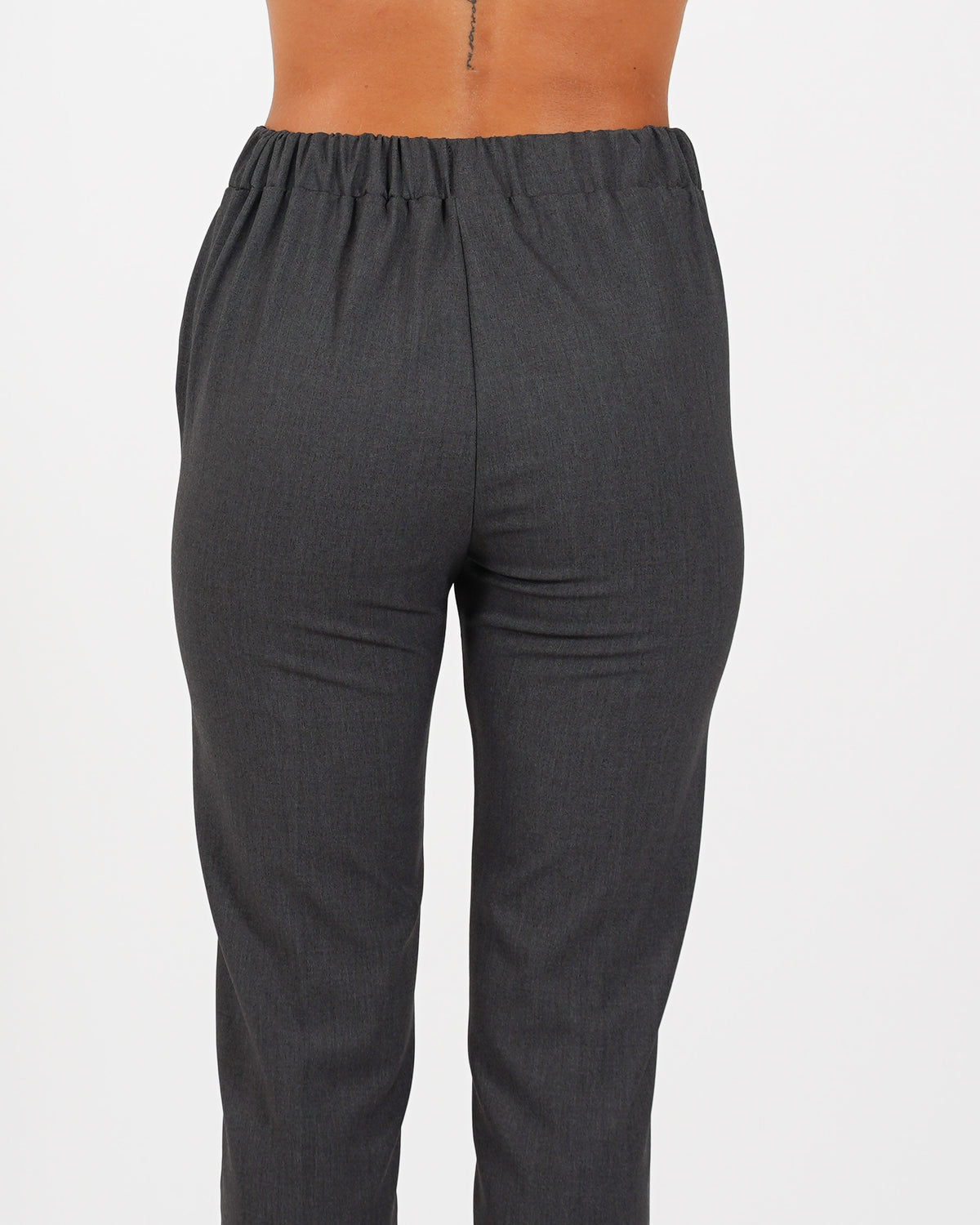 Pantaloni slim fit con elastico in fresco lana - Judas