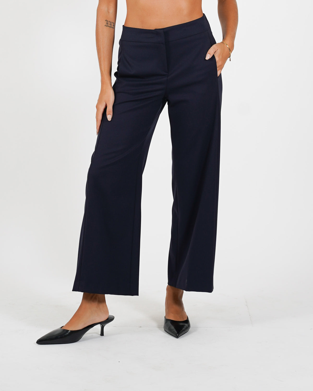 Pantaloni cropped in eco fibra - Manzano