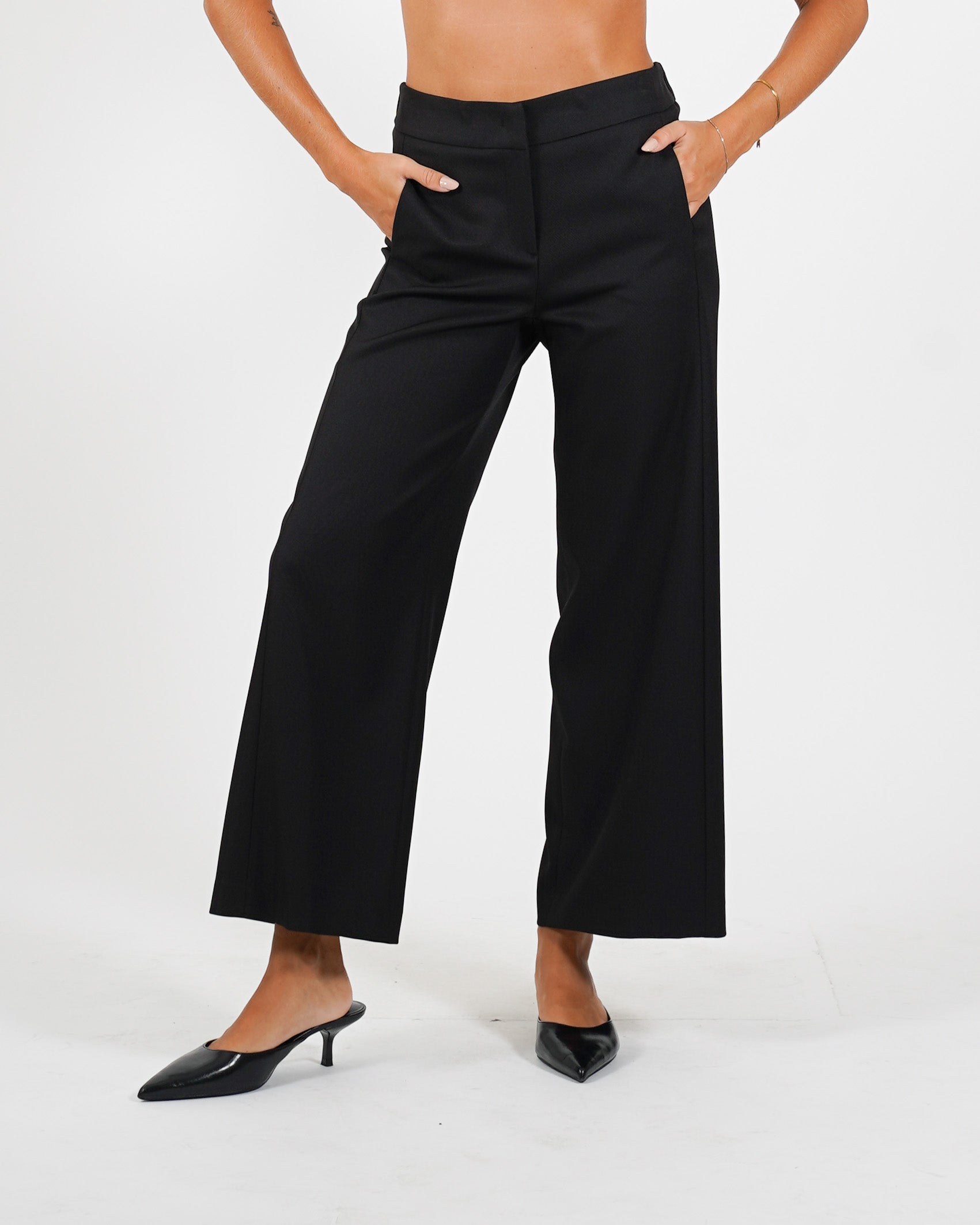 Pantaloni cropped in eco fibra - Manzano