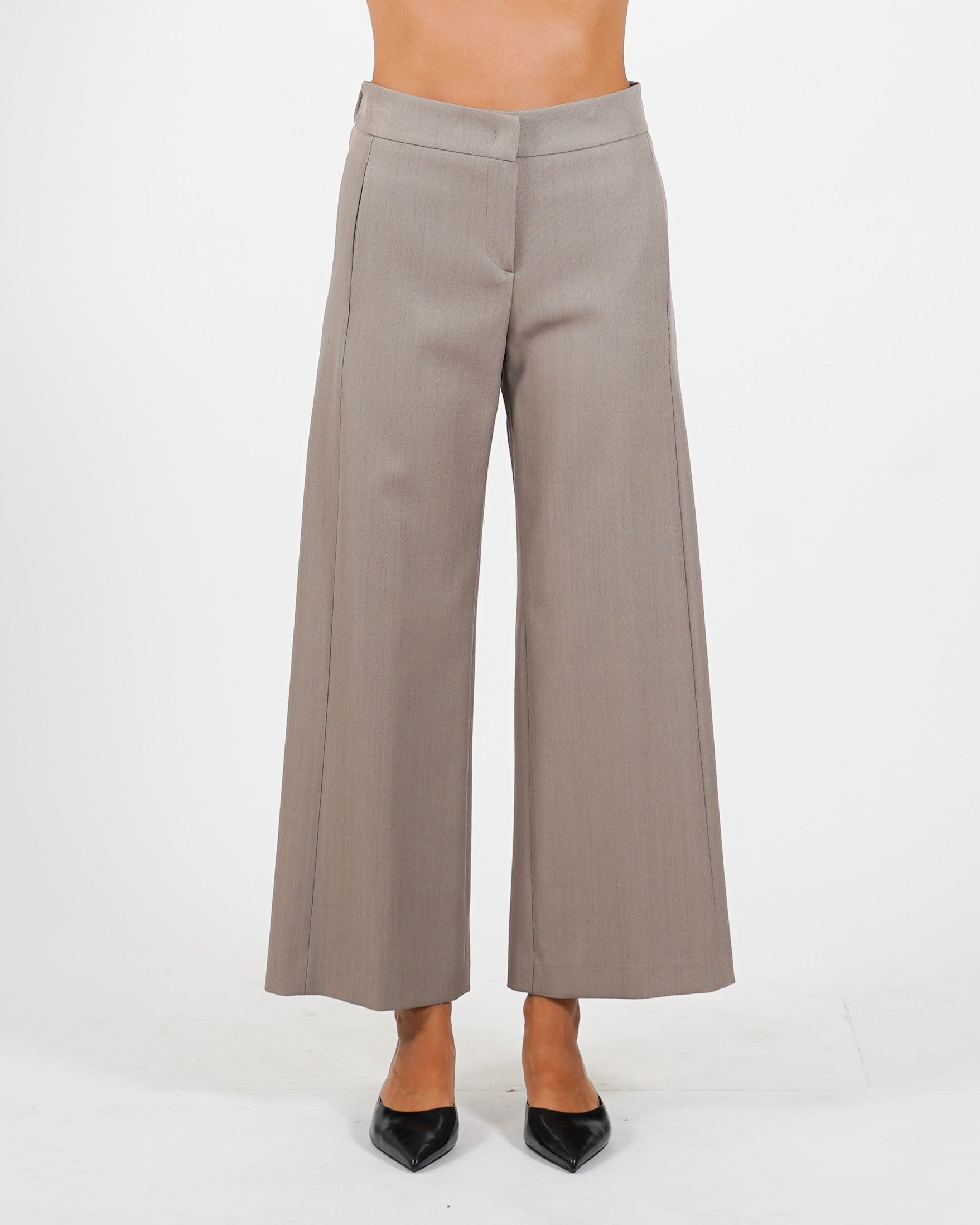 Pantaloni cropped in eco fibra - Manzano