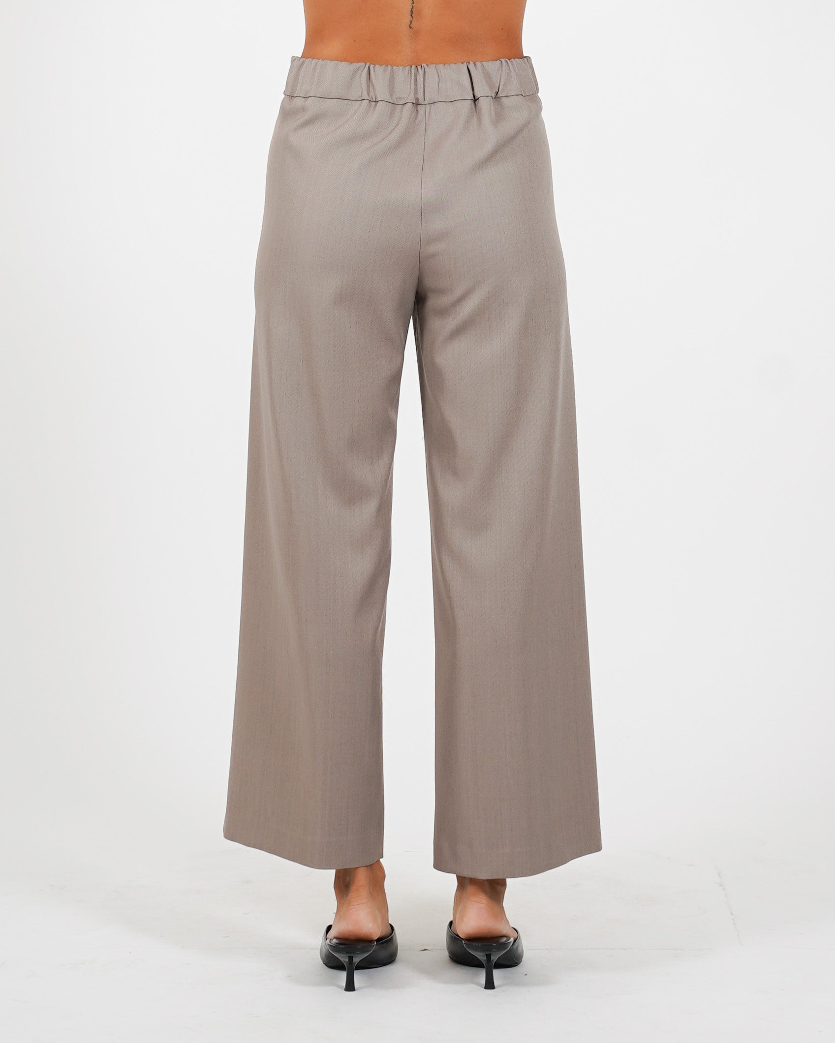 Pantaloni cropped in eco fibra - Manzano