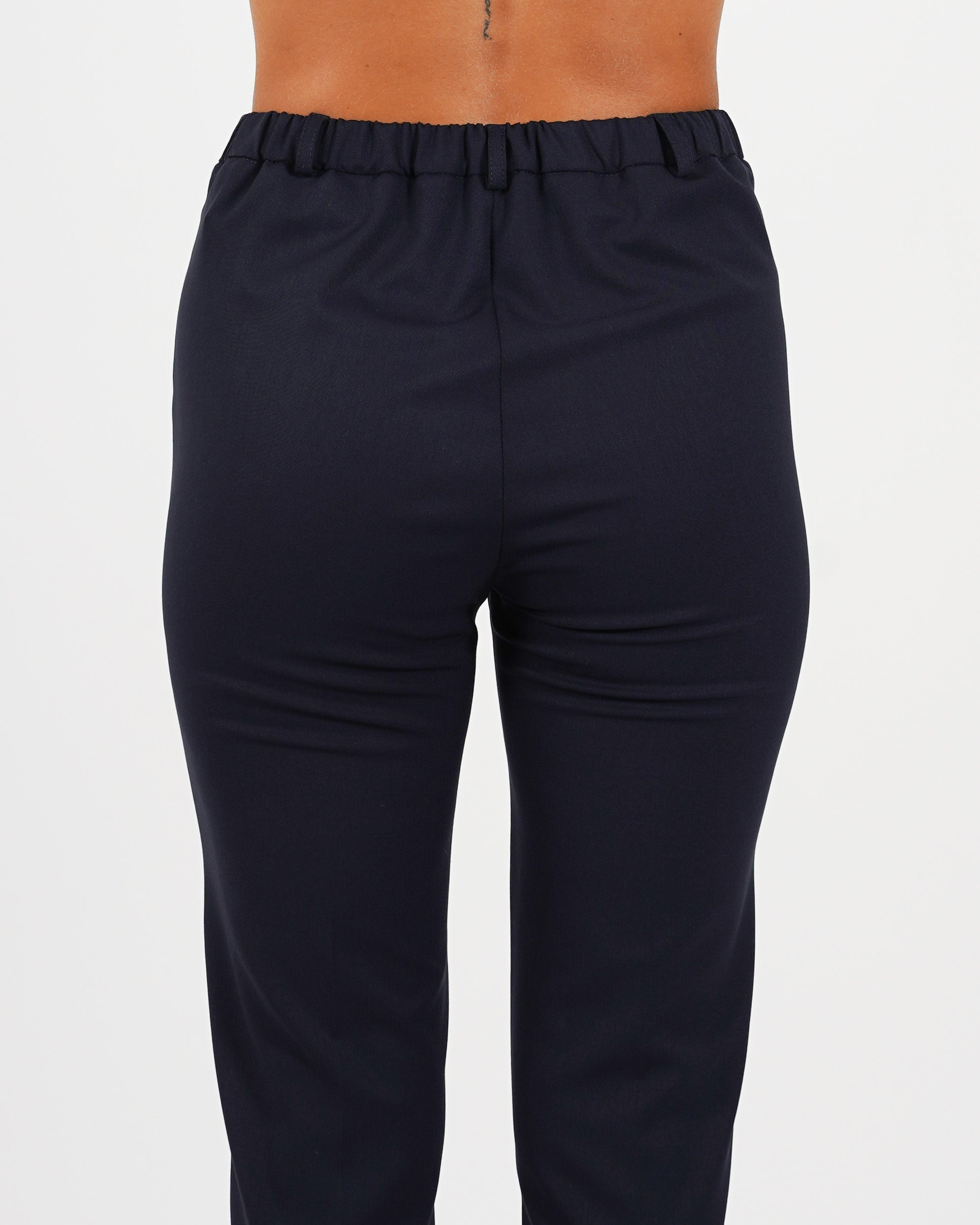 Pantaloni slim fit con bustino in fresco lana - Vidula